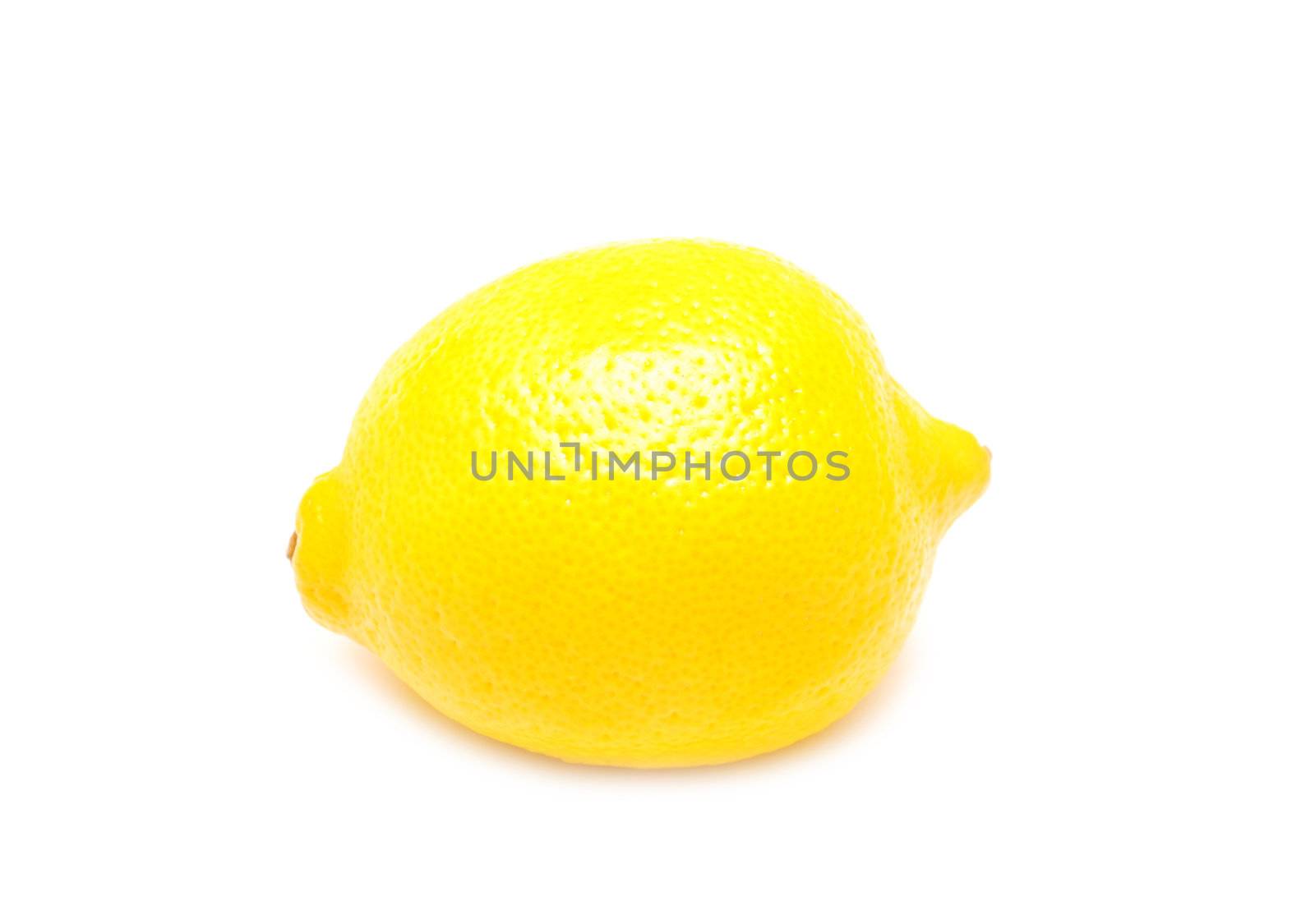 juicy, fresh, new lemons are isolated on the white