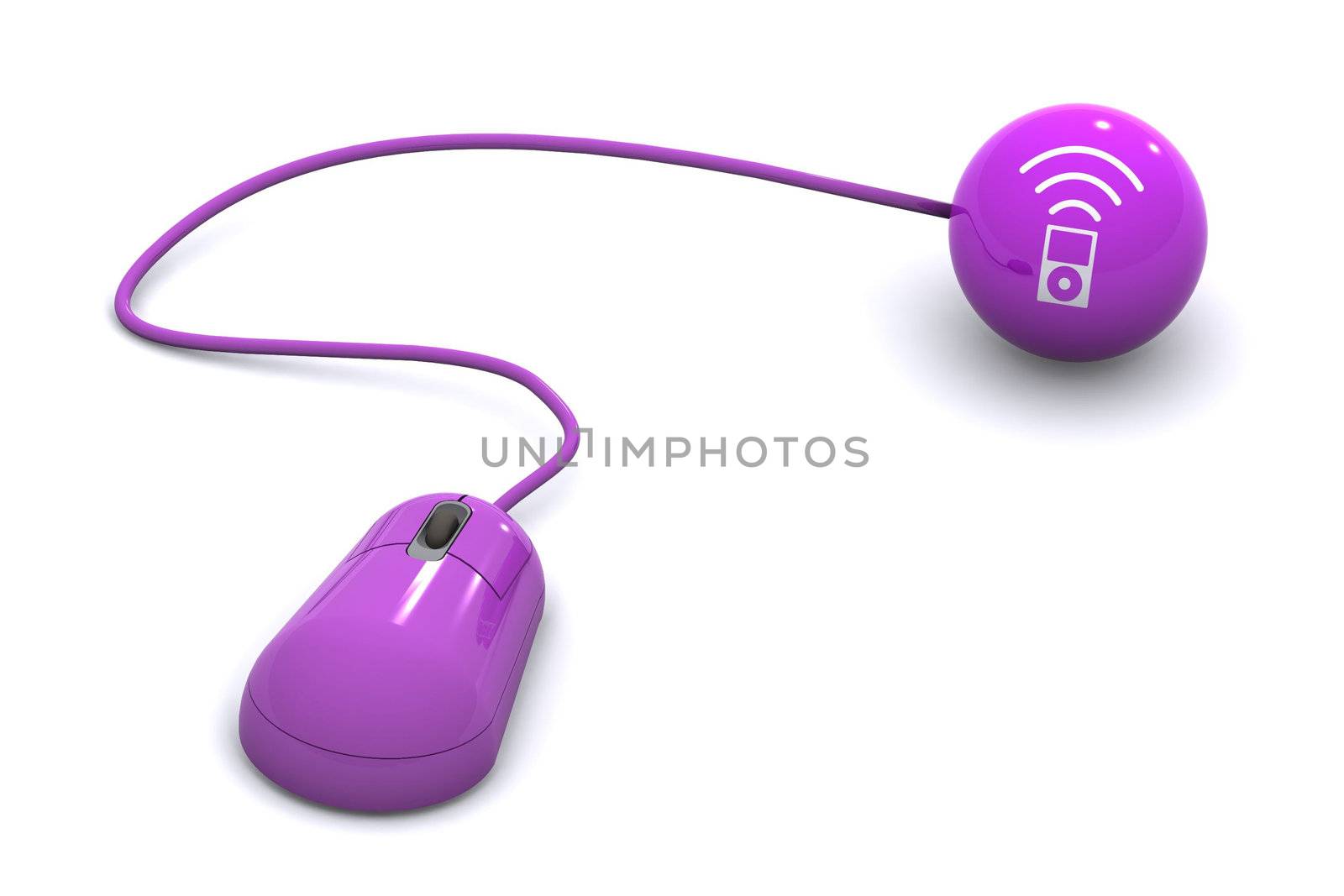 A Colourful 3d Rendered Podcast Concept Illustration