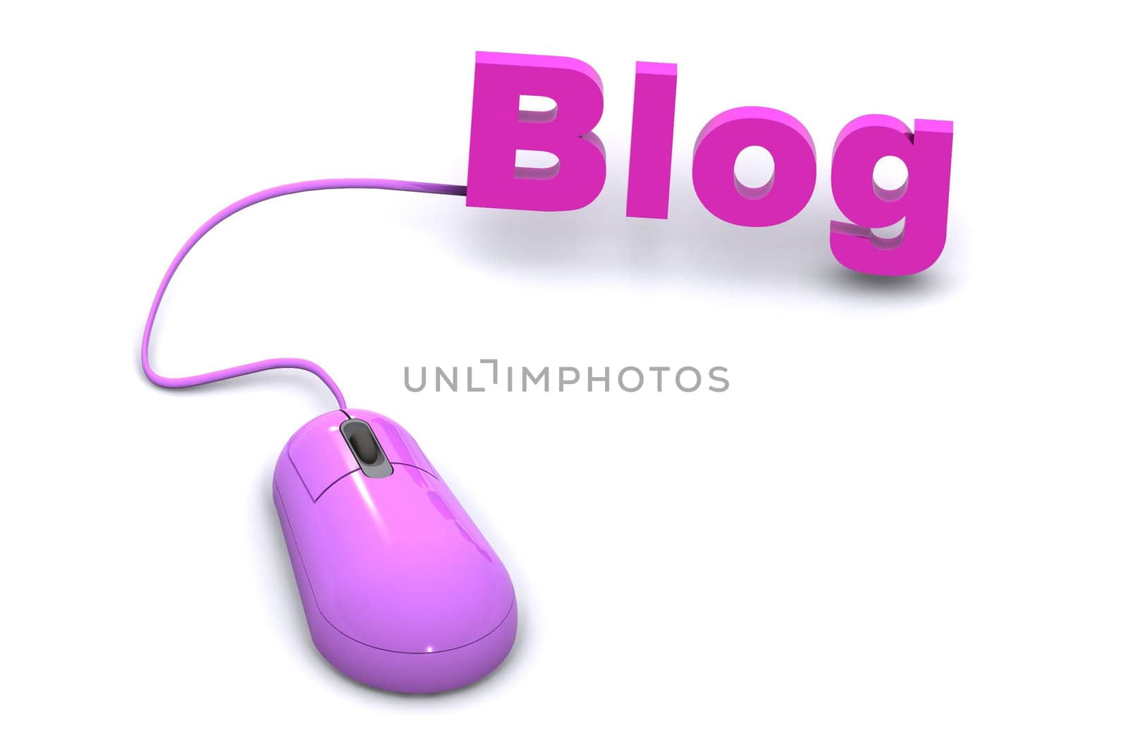 A Colourful 3d Rendered Blog Concept Illustration