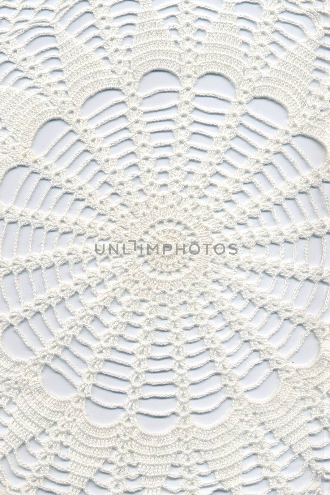 Hand made crocheted doily.