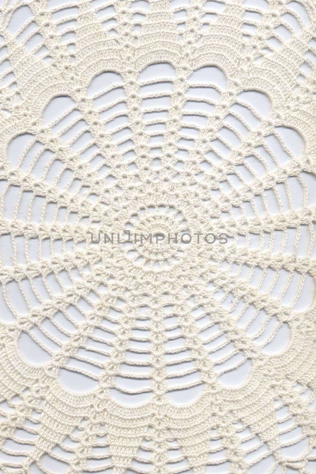 Hand made crocheted doily.