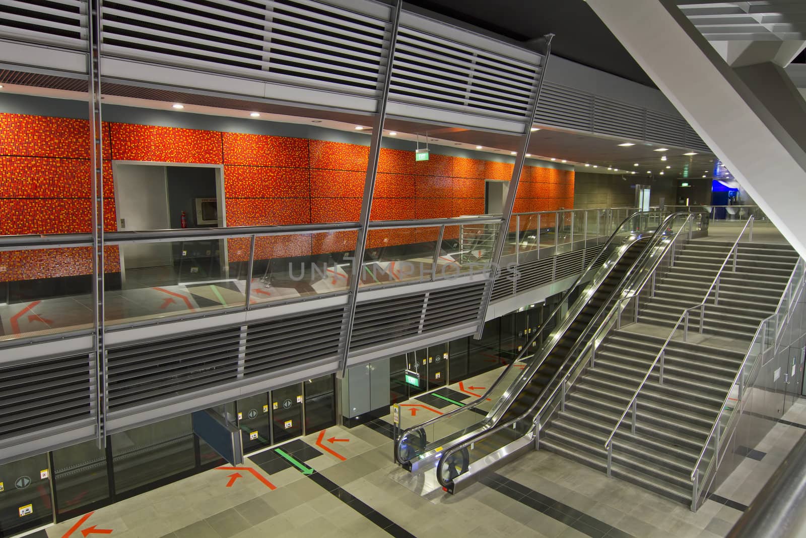 Underground Public Mass Rapid Transit Train Station