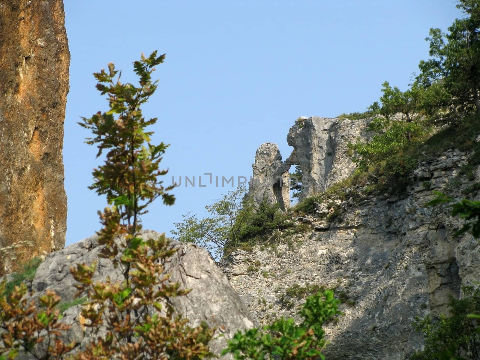 Mountains, rocks; a relief; a landscape; a hill; a panorama; Caucasus; top; a slope; a snow, a cool