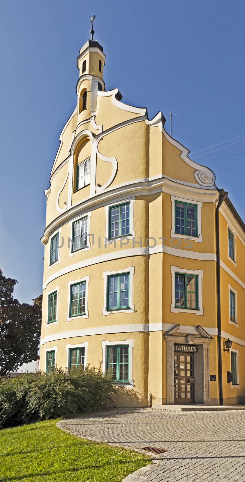 An image of the city hall in Kichheim Bavaria Germany