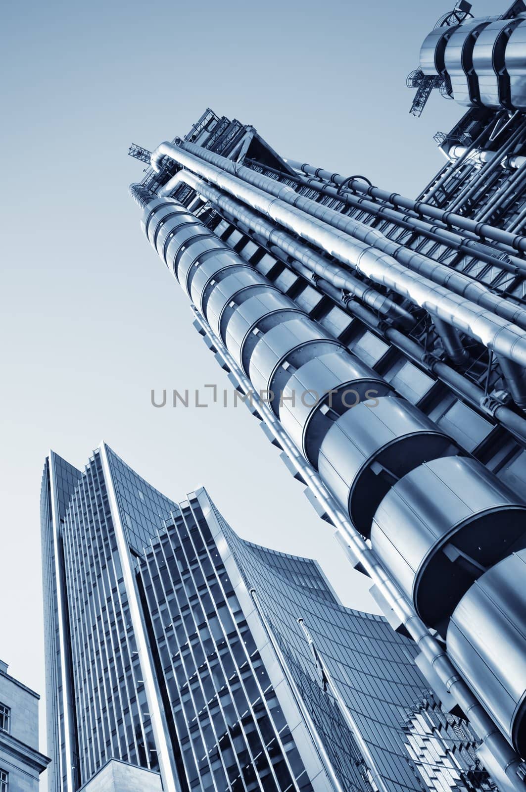 Lloyds of London and Willis Building in City of London.