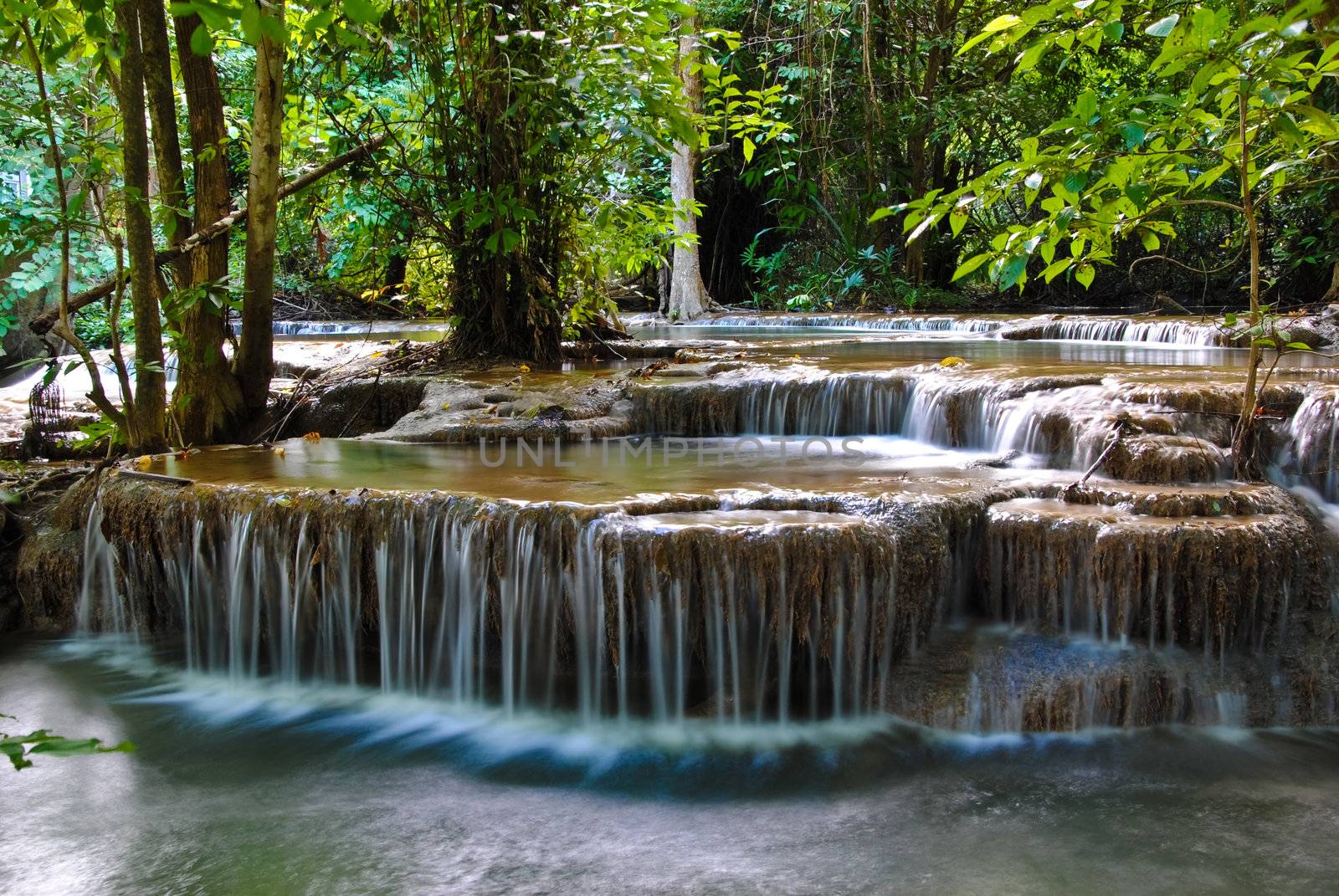 Waterfall in Thailand by mooboyba