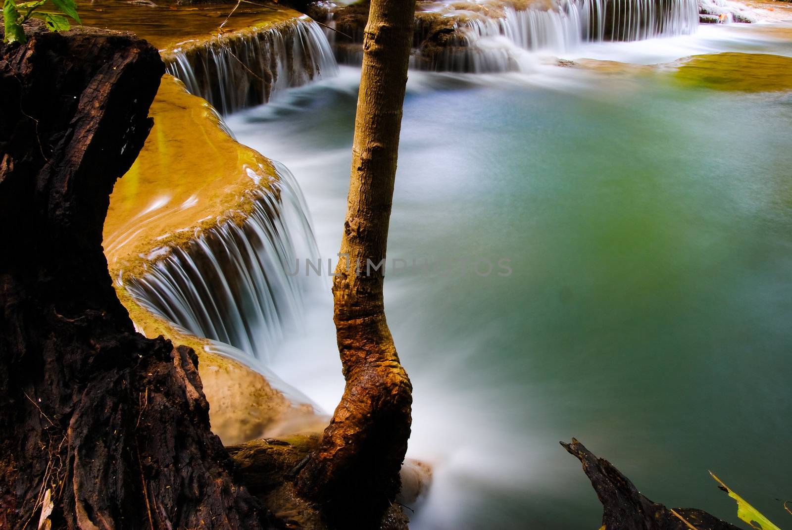 Waterfall in Thailand by mooboyba