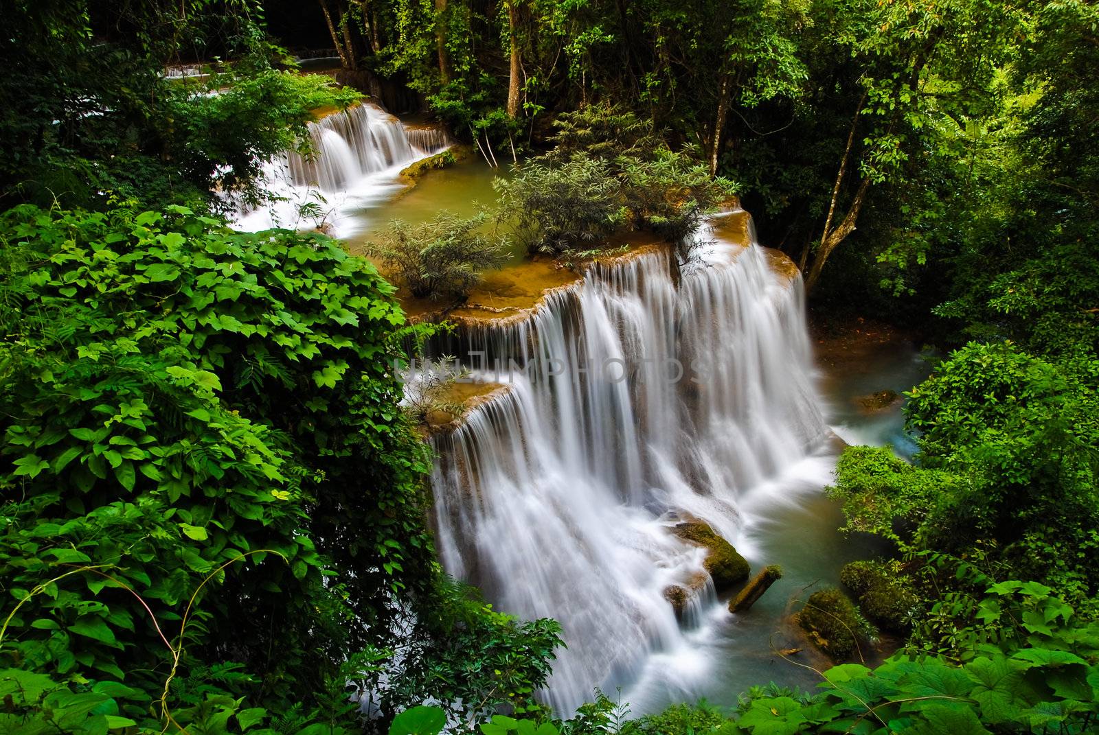 Waterfall in Thailand by mooboyba