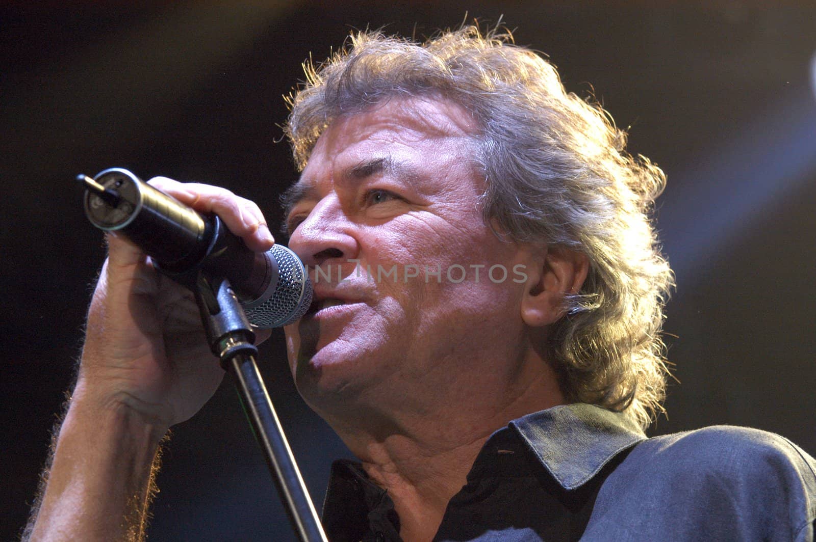 BRNO, CZECH REP., FEBRUARY-22: Ian Gilan, singer of British band Deep Purple in performance at the hall Rondo February 22, 2006 in Brno, Czech Republic. The group arrived as part of tour for the new album Rapture Of The Deep. by haak78