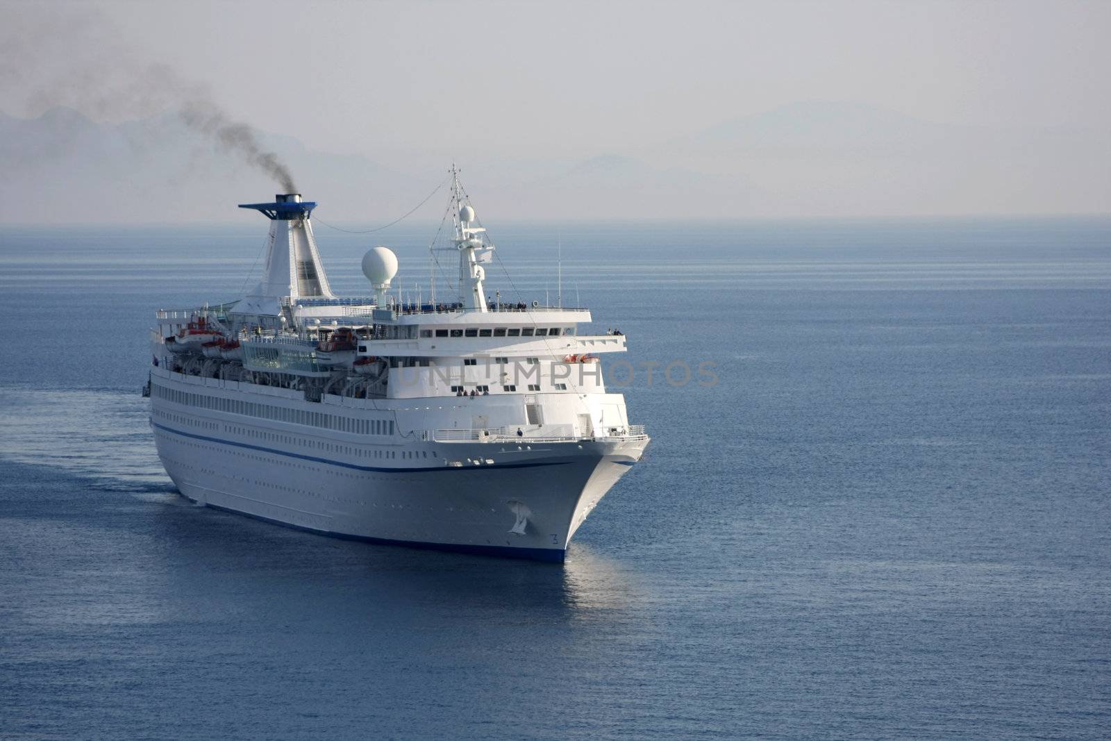 Cruise boat on the ocean