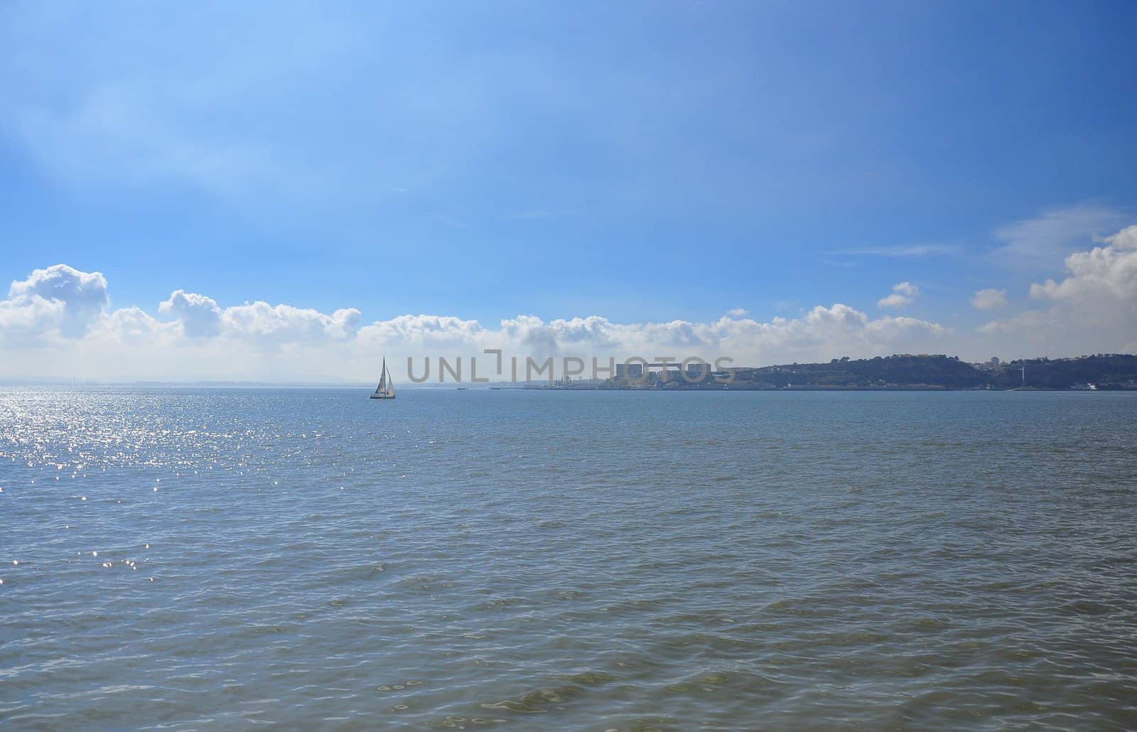 Transportation, the ferry on the river Tejo in Lisbon