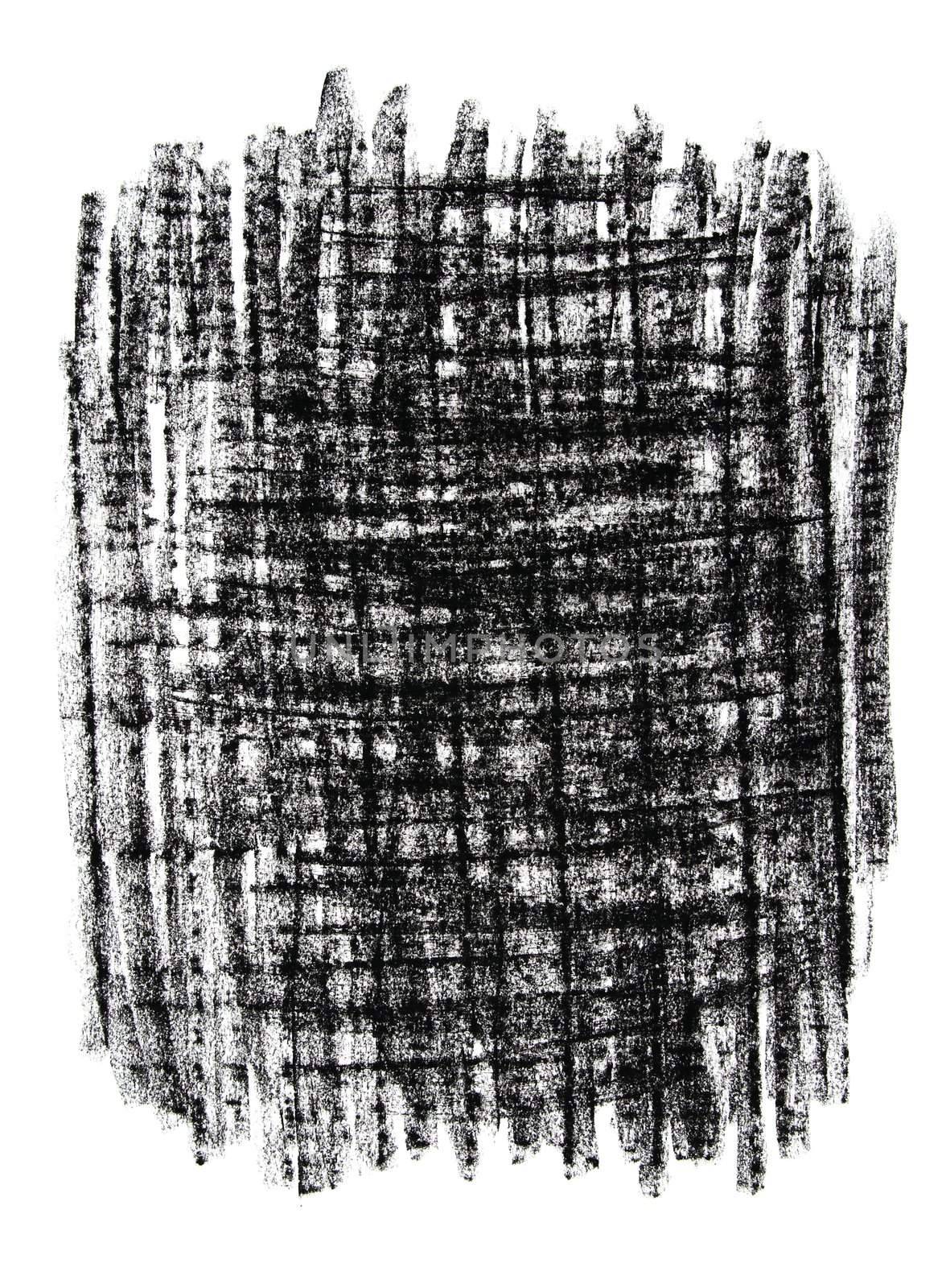 Black textured grungy background drawn with charcoal.