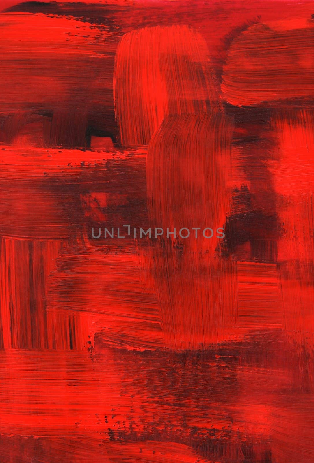 Texture of red oil painting, thick brush strokes.