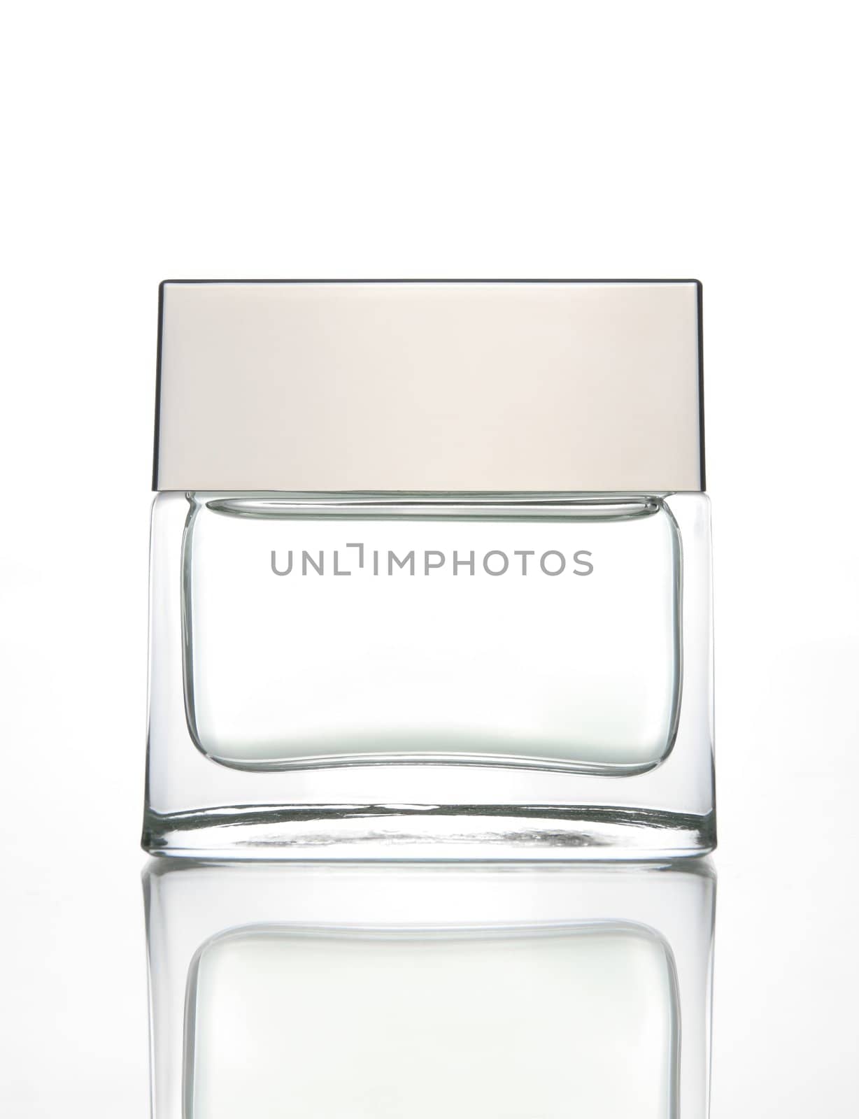 Classy perfume for men, on white background.