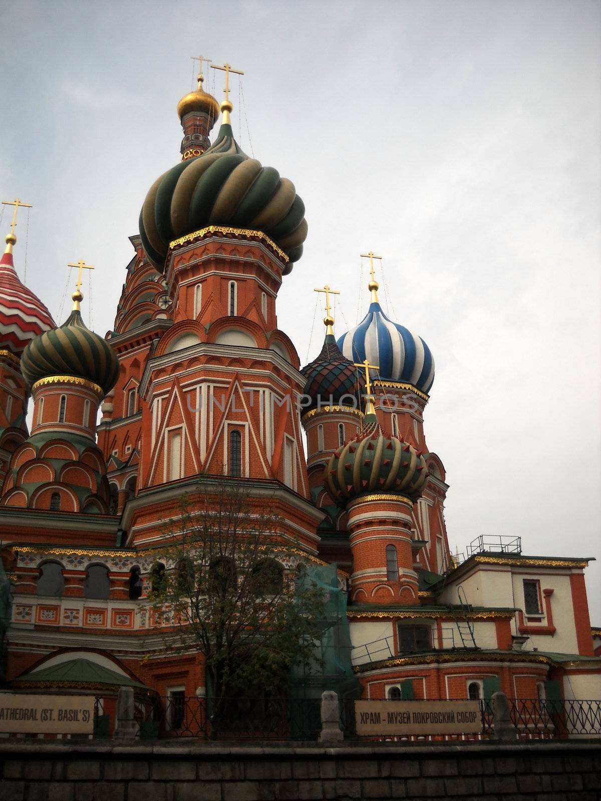 Church, Pokrovsk, a cathedral, Moscow, summer, a temple, Christianity, red, the area, domes, a monument