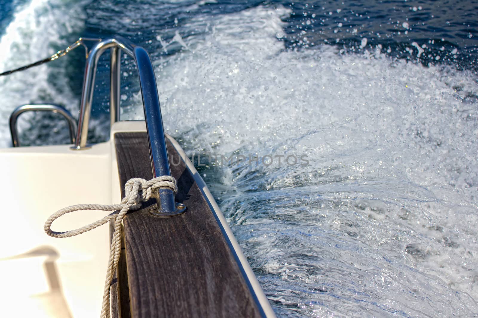 Photograph taken during a bumpy boat ride