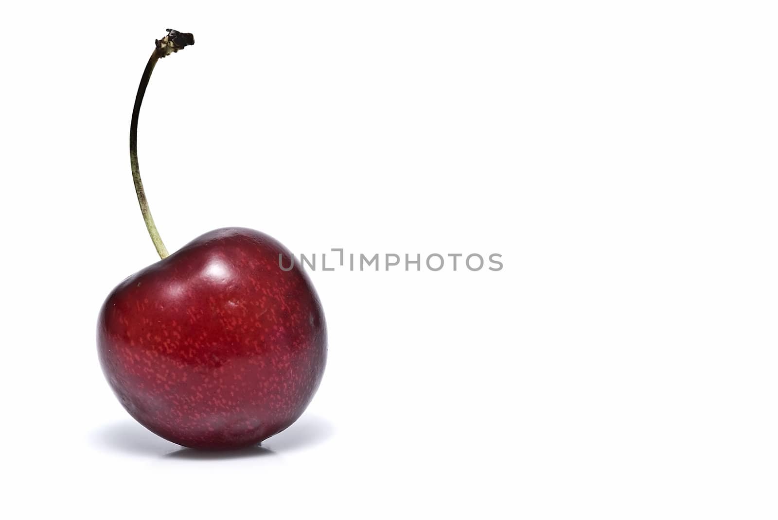 Cherries isolated on a white background.