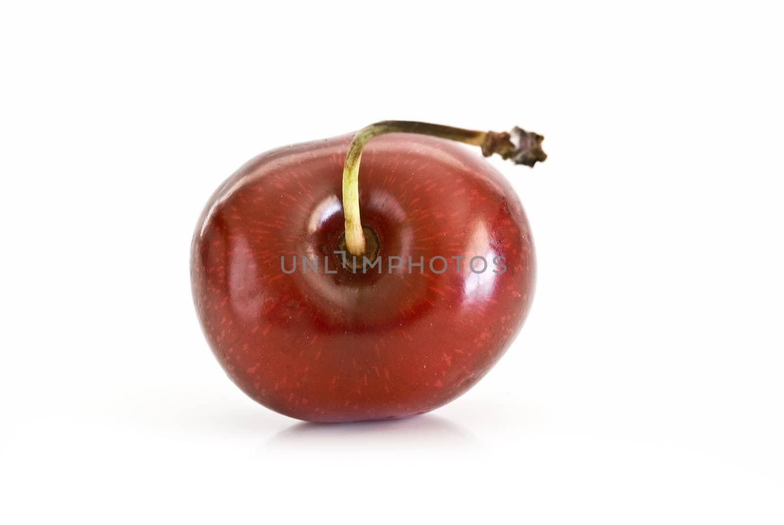 Cherries isolated on a white background.