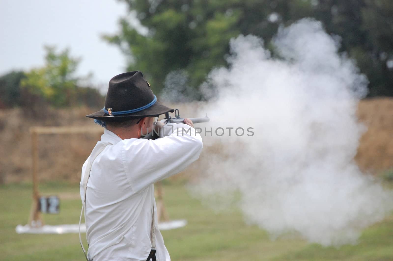 Shooting creates smoke