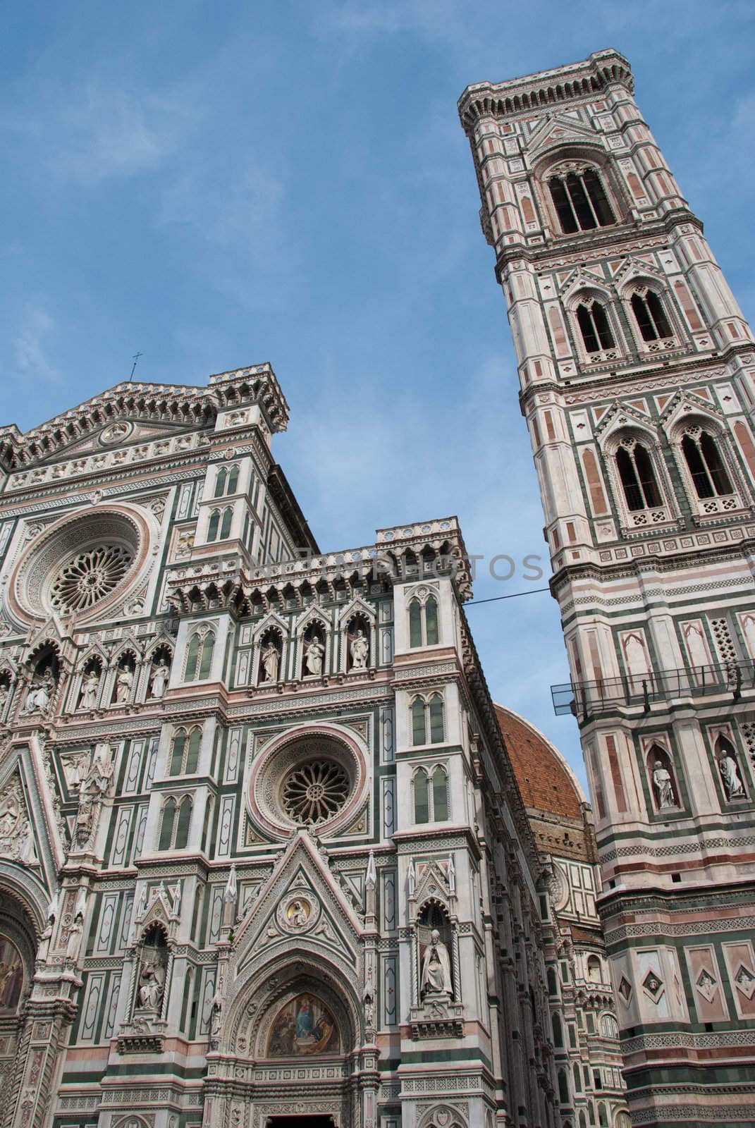 Architectural Detail of Piazza del Duomo in Florence, Italy