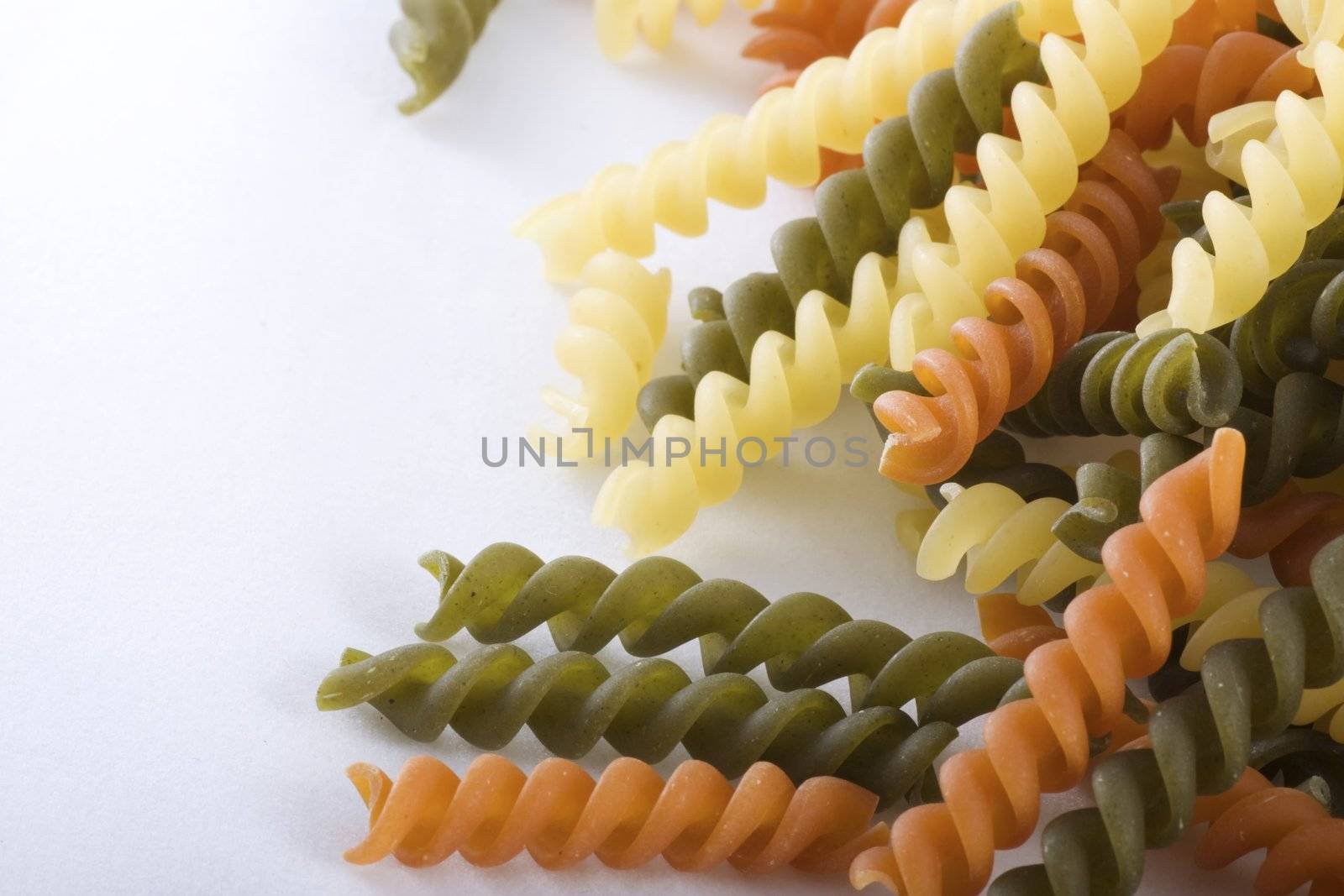 Dried Fusilli Pasta by charlotteLake