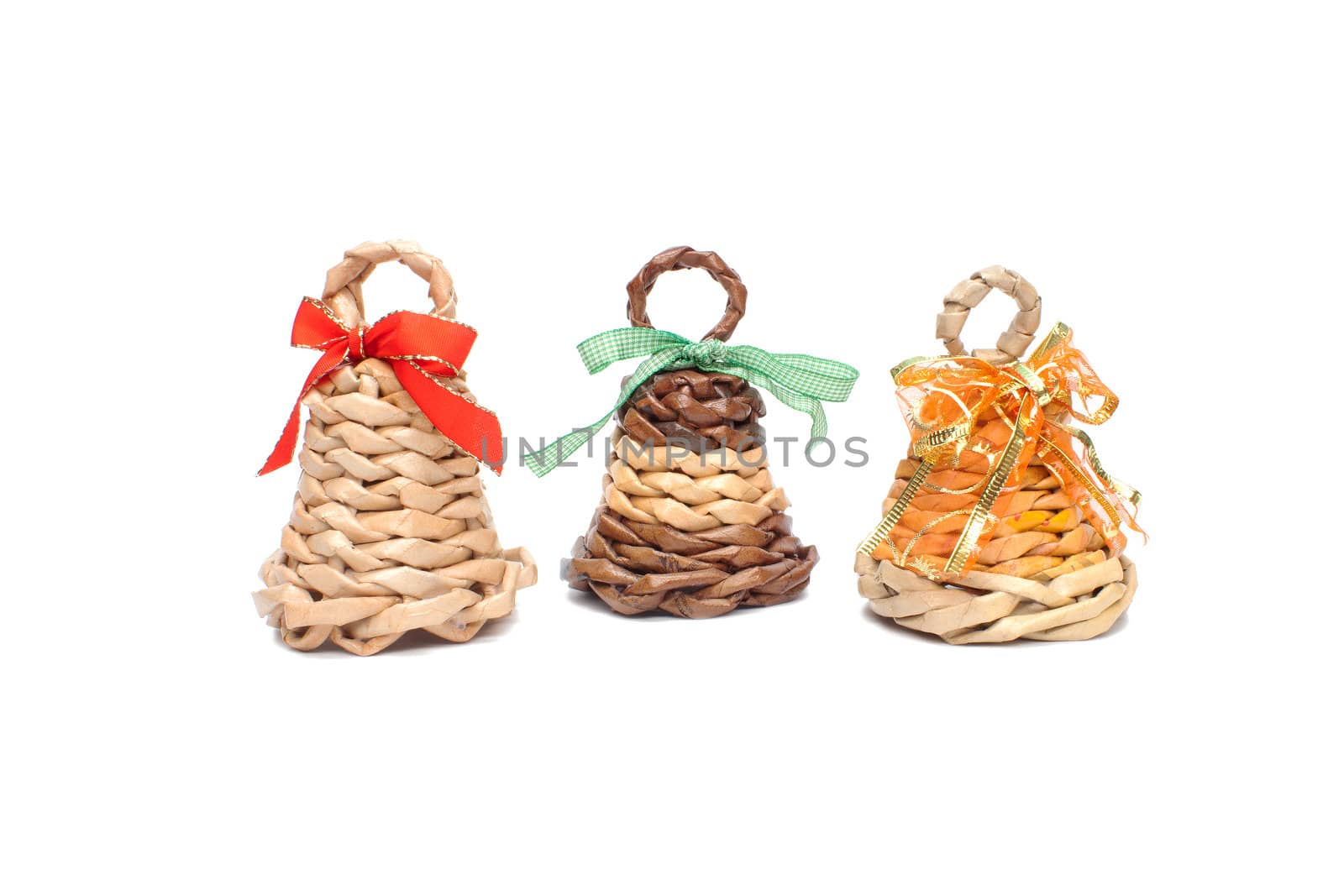 Three home-made knitted christmas bells by LiborF