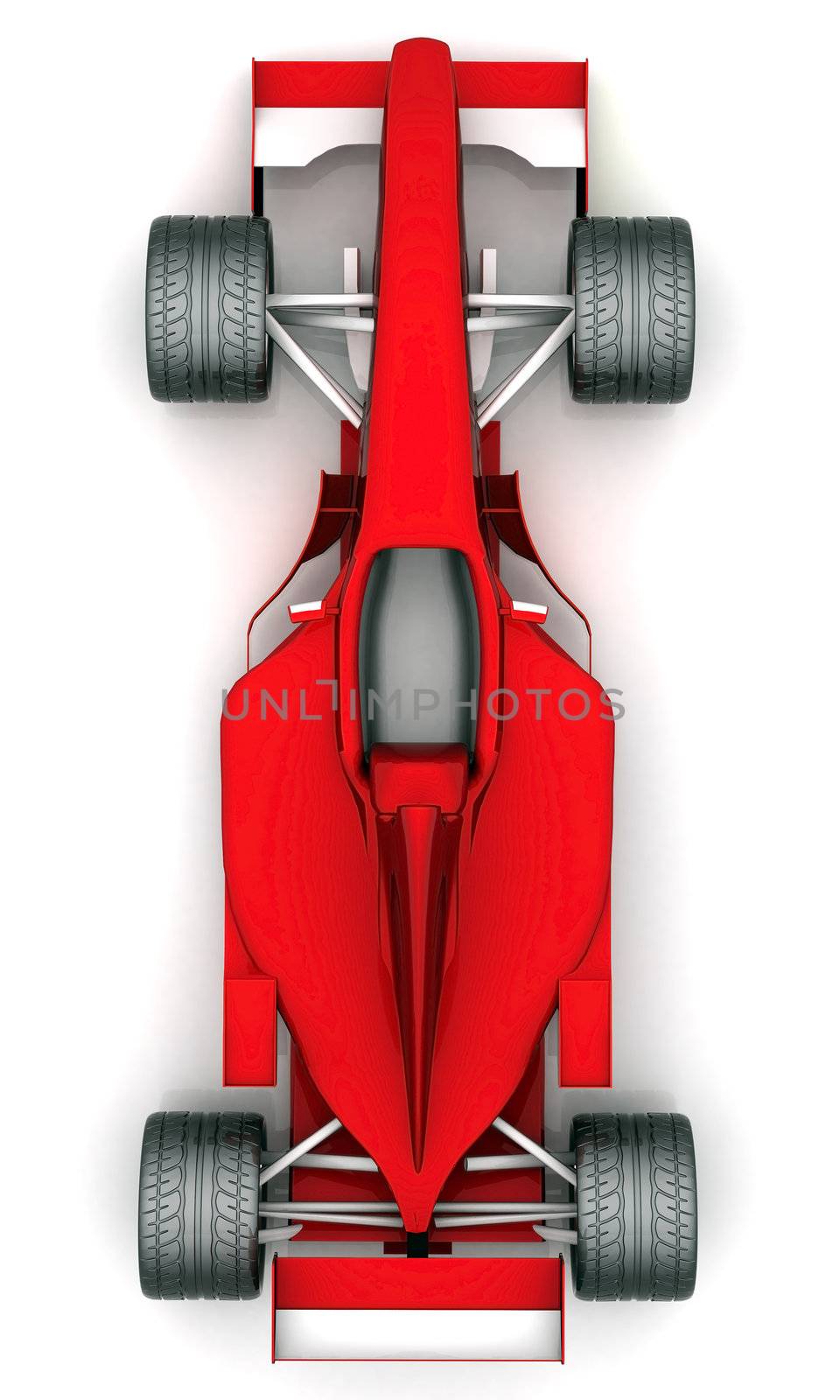image red sports car on a white background
