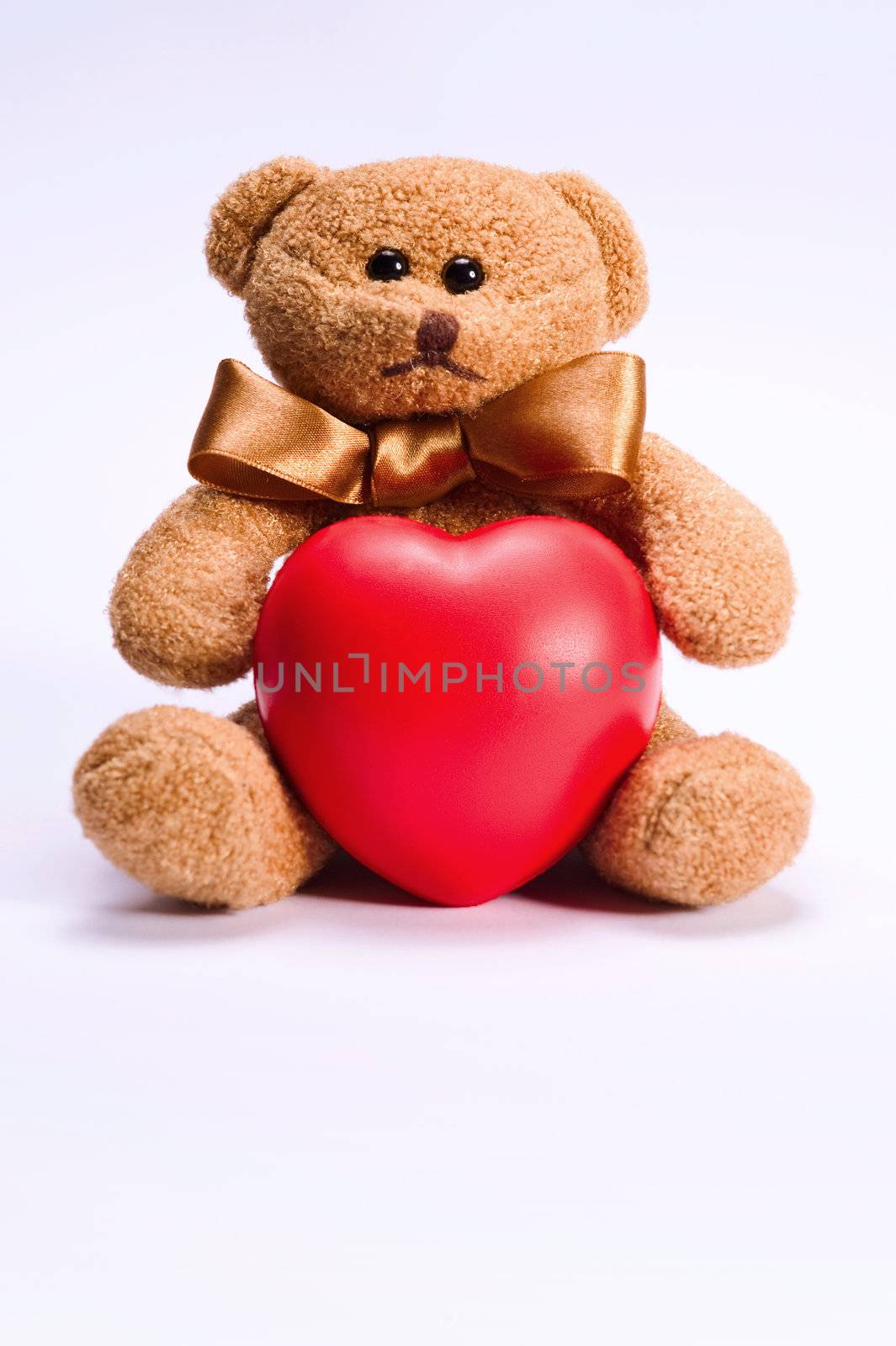 valentines teddy bear holding heart