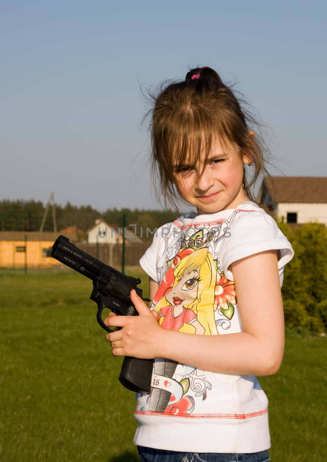 girl with gun