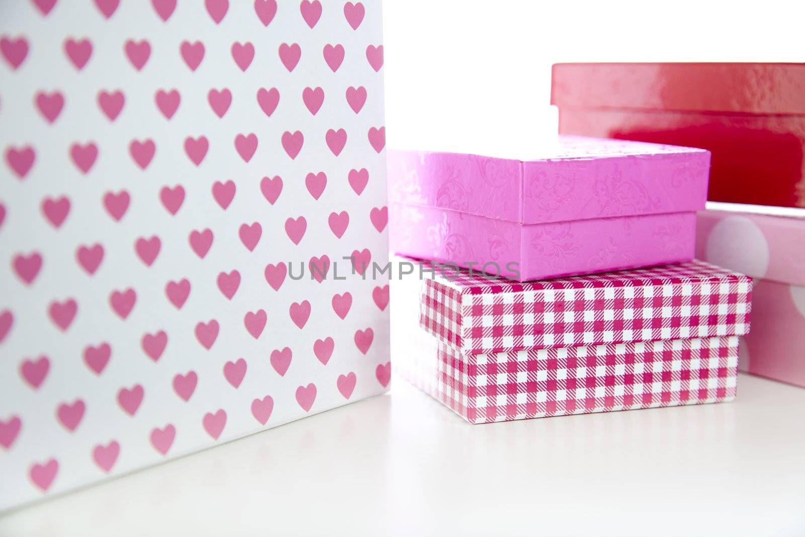 Decorative boxes for presents.