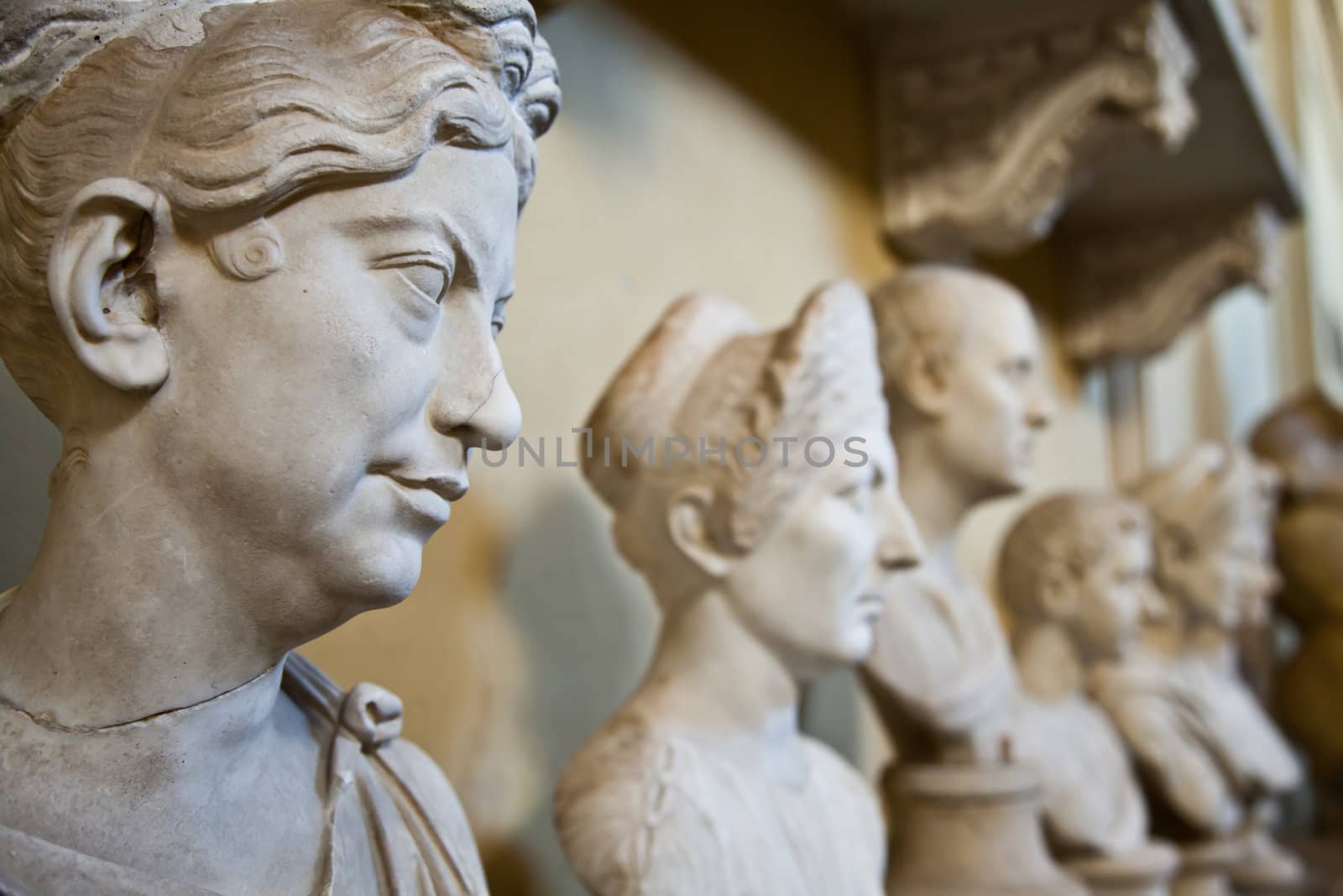 Vatican Museums, Rome, Italy: collection of statues