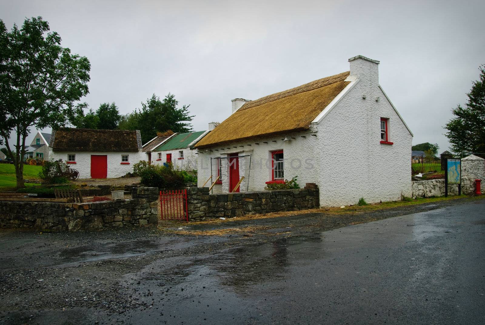 Rural housing of traditional type found in Inishowen, a peninsula in the very north or Ireland