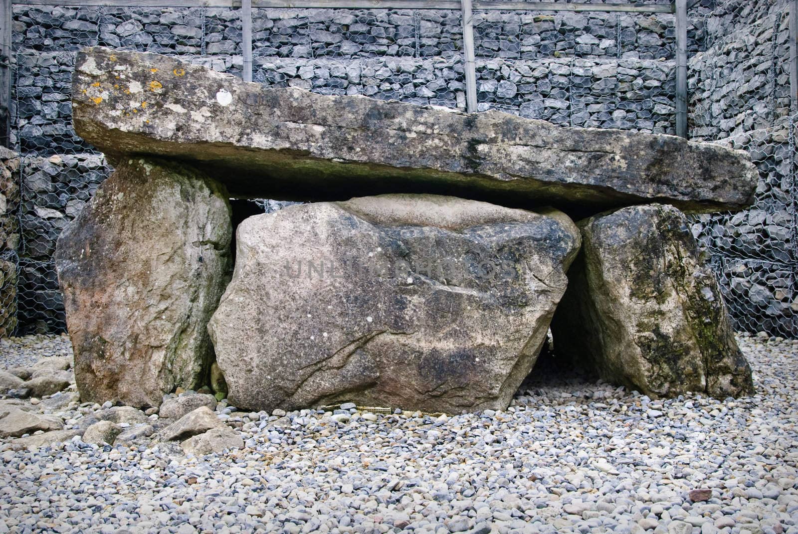 One of about 30 megalithic thombs at Carromore, County Sligo, Ireland