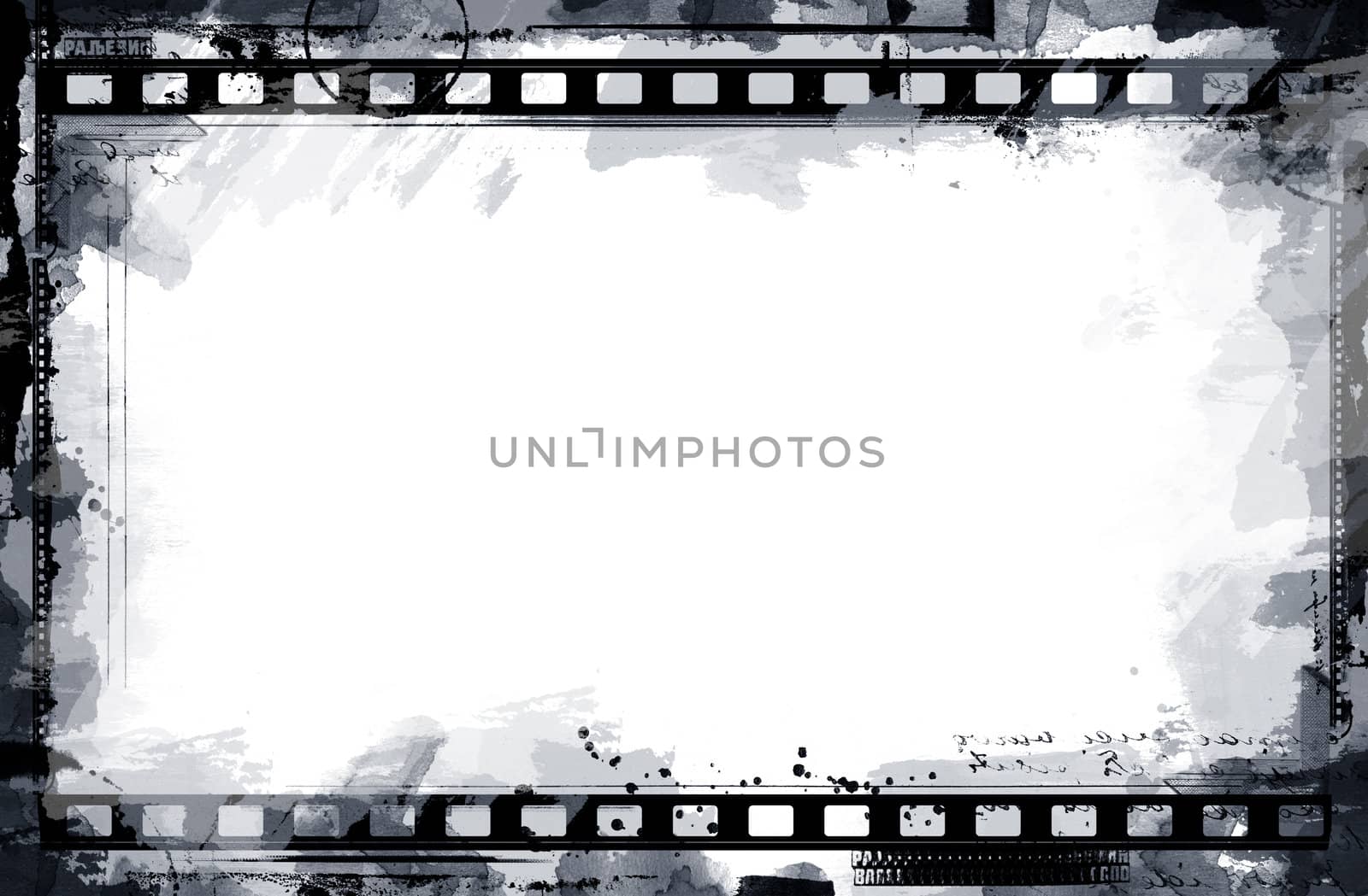 Computer designed highly detailed film frame with space for your text or image.Nice grunge element for your projects