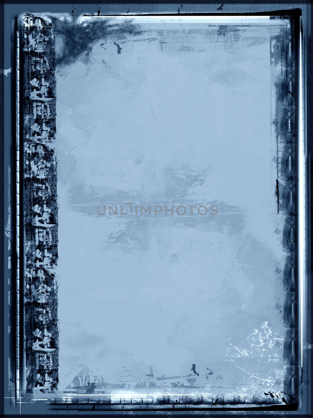 Computer designed highly detailed grunge textured border and aged textured background . Great grunge element for your projects