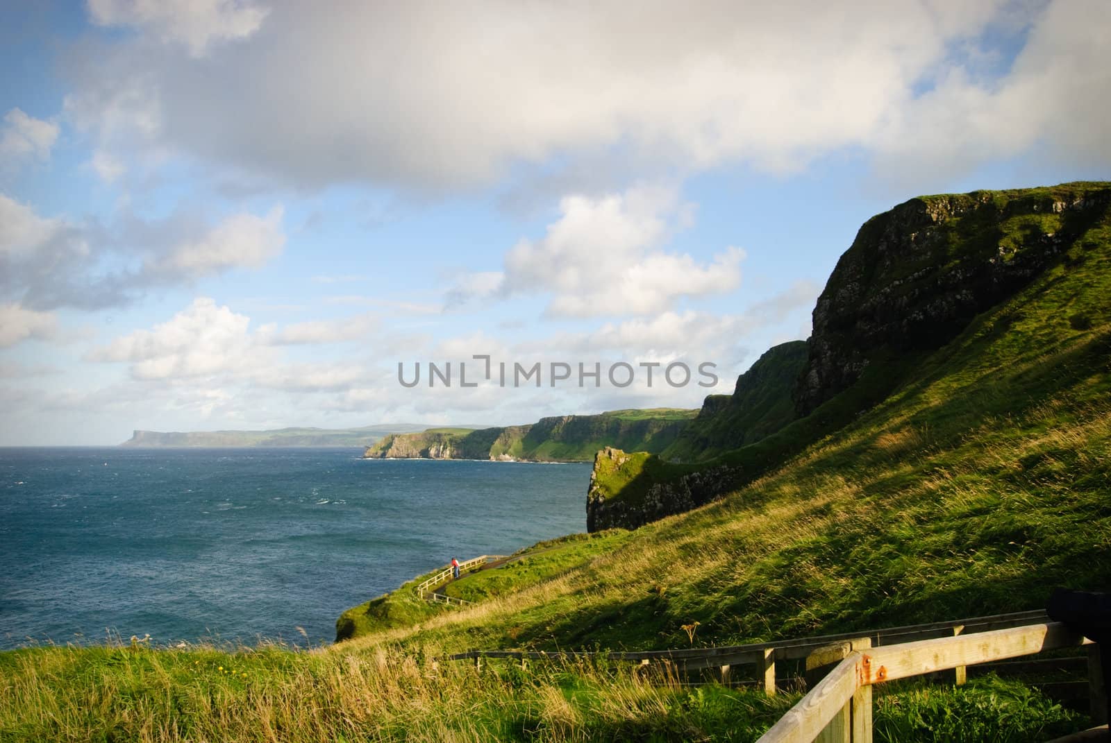 landscape at north Irelands Causeway coast