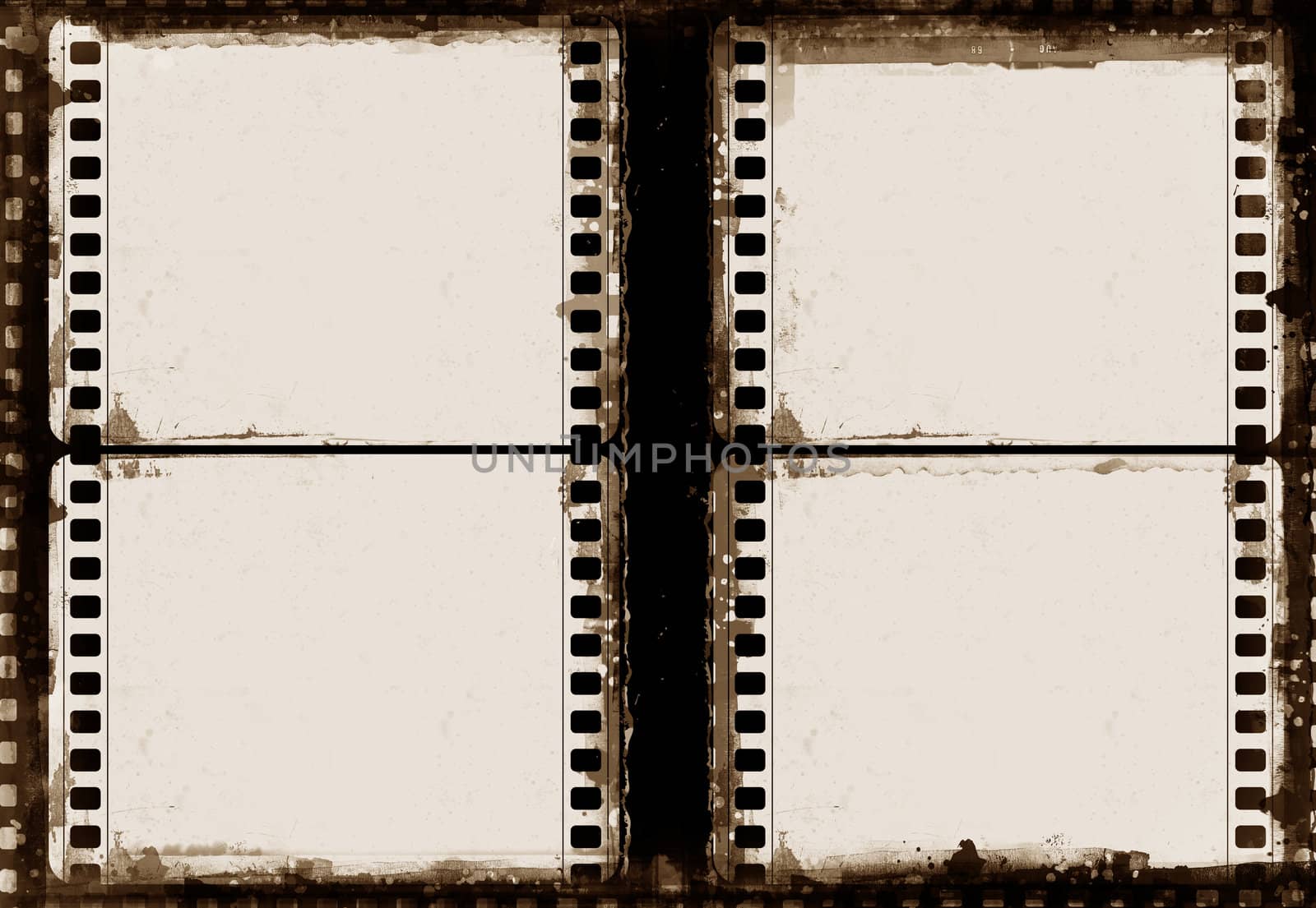 Computer designed highly detailed film frame with space for your text or image.Nice grunge element for your projects