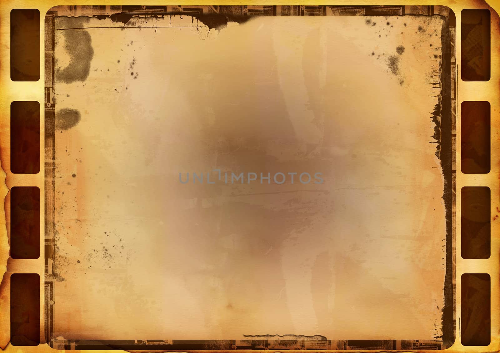 Computer designed highly detailed film frame with space for your text or image. Nice grunge layer for your projects.