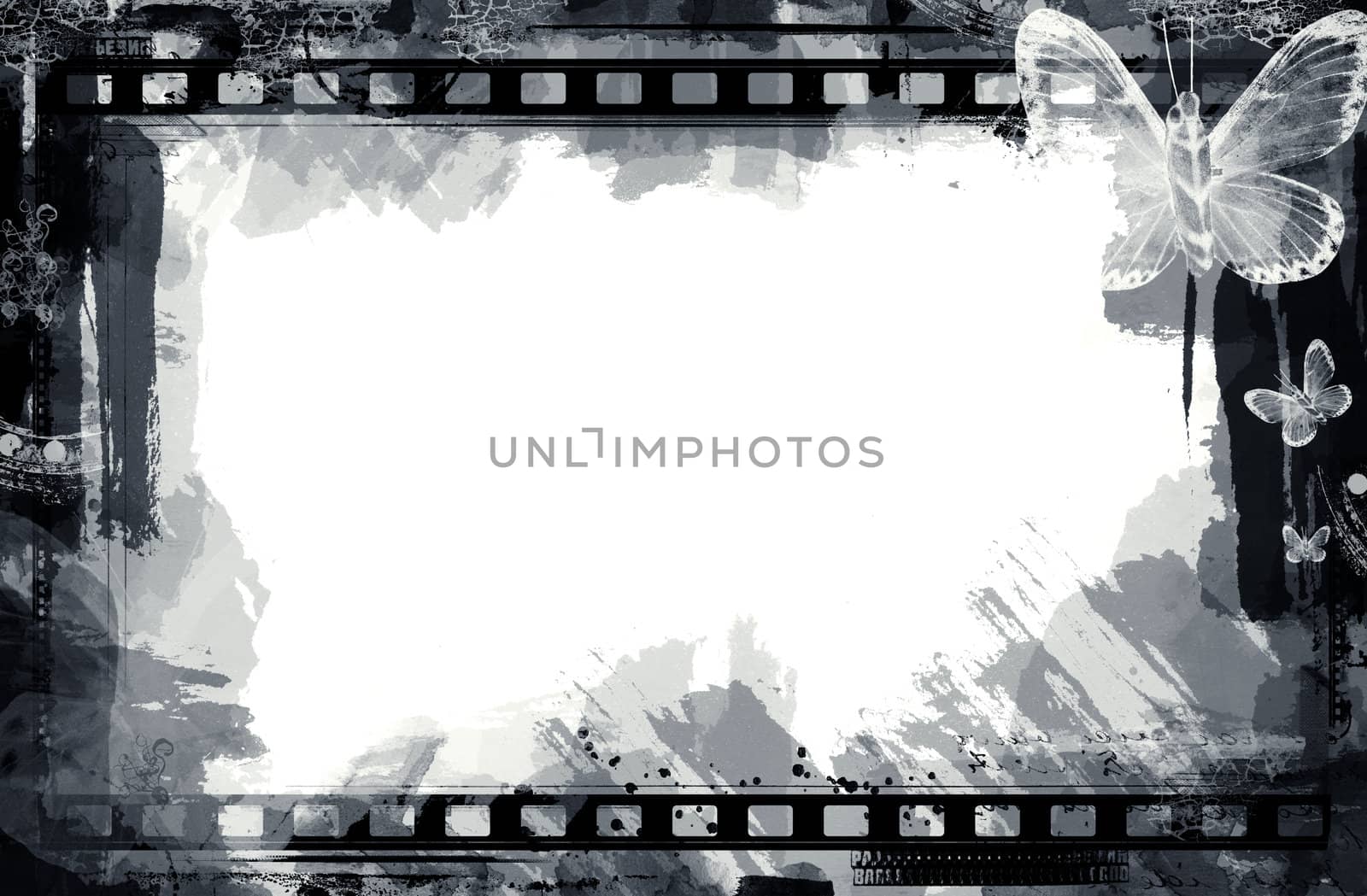 Computer designed highly detailed film frame with space for your text or image.Nice grunge element for your projects