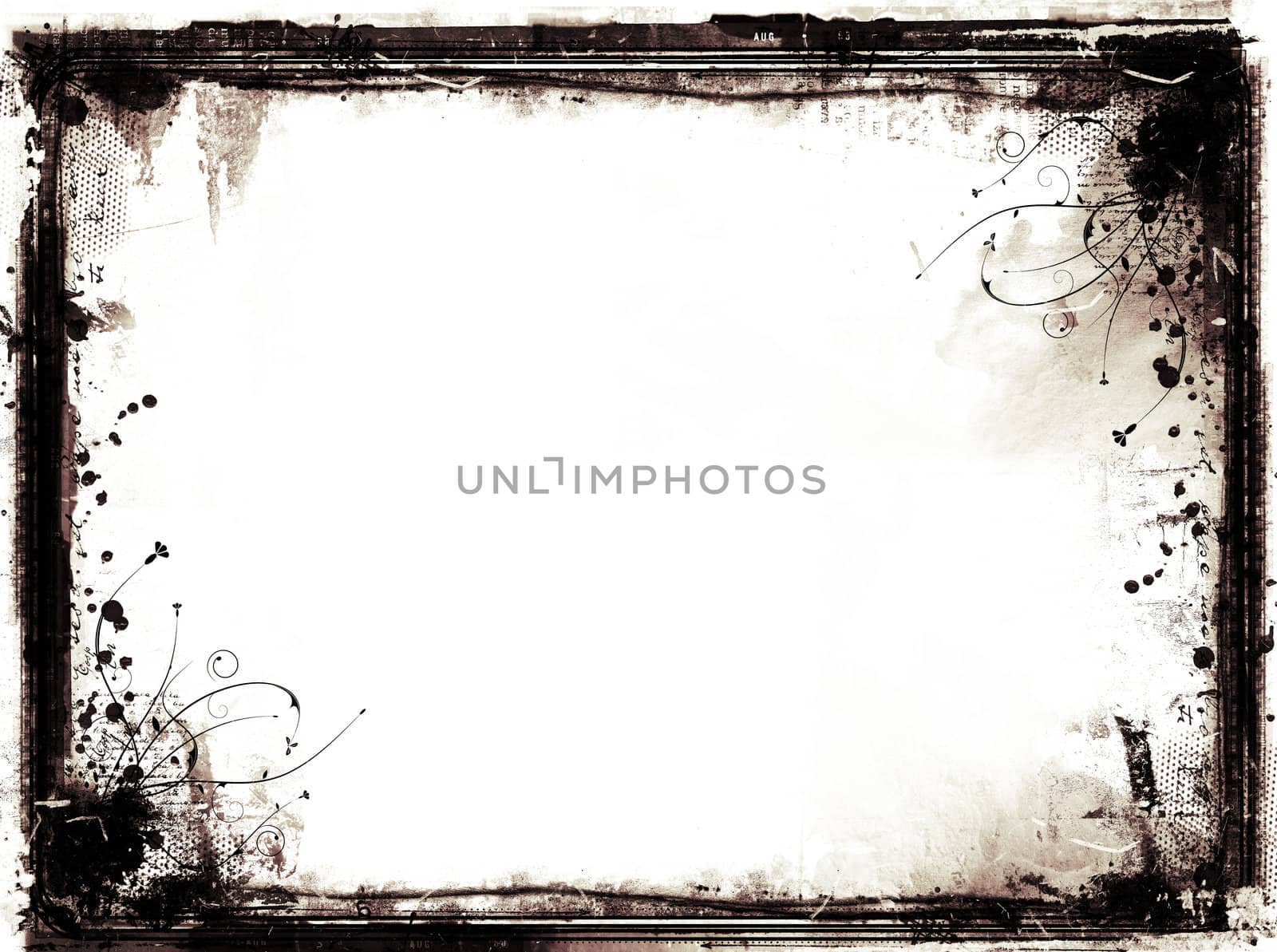 Grunge border and background by Lizard