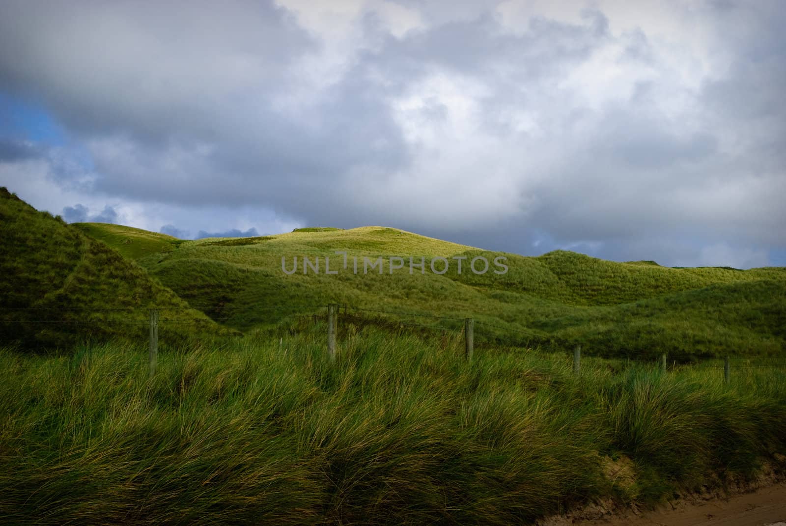 typical, grass mountains in Ireland