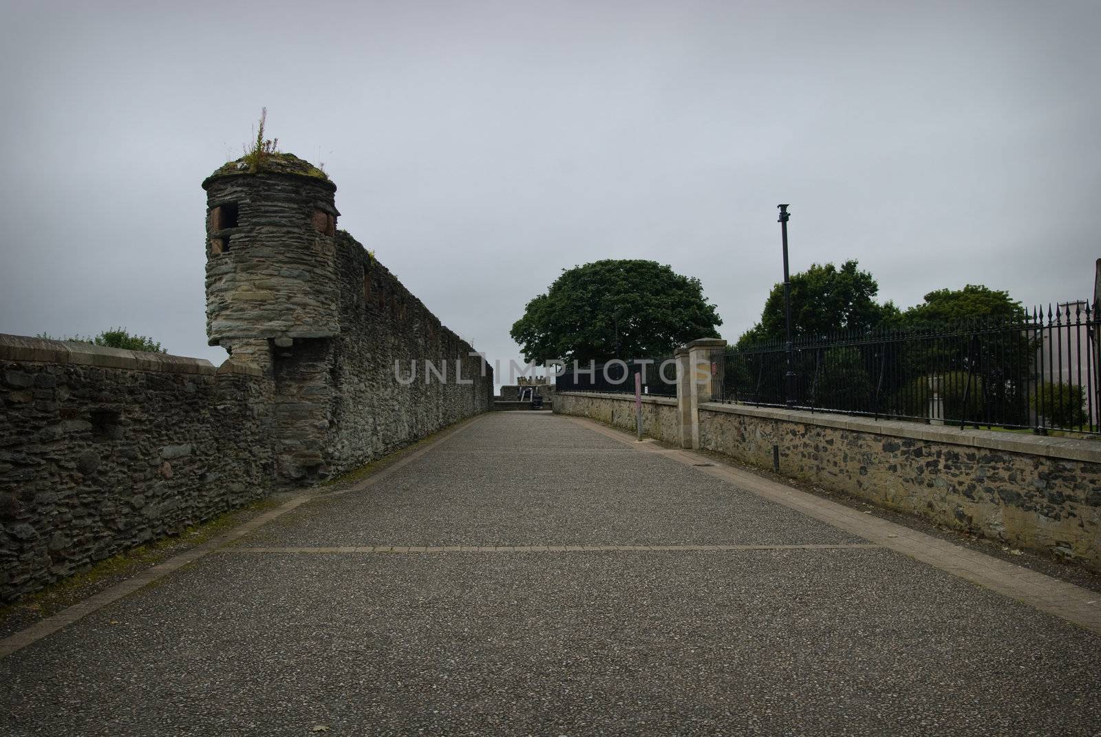 on top of City wall in Londonderry