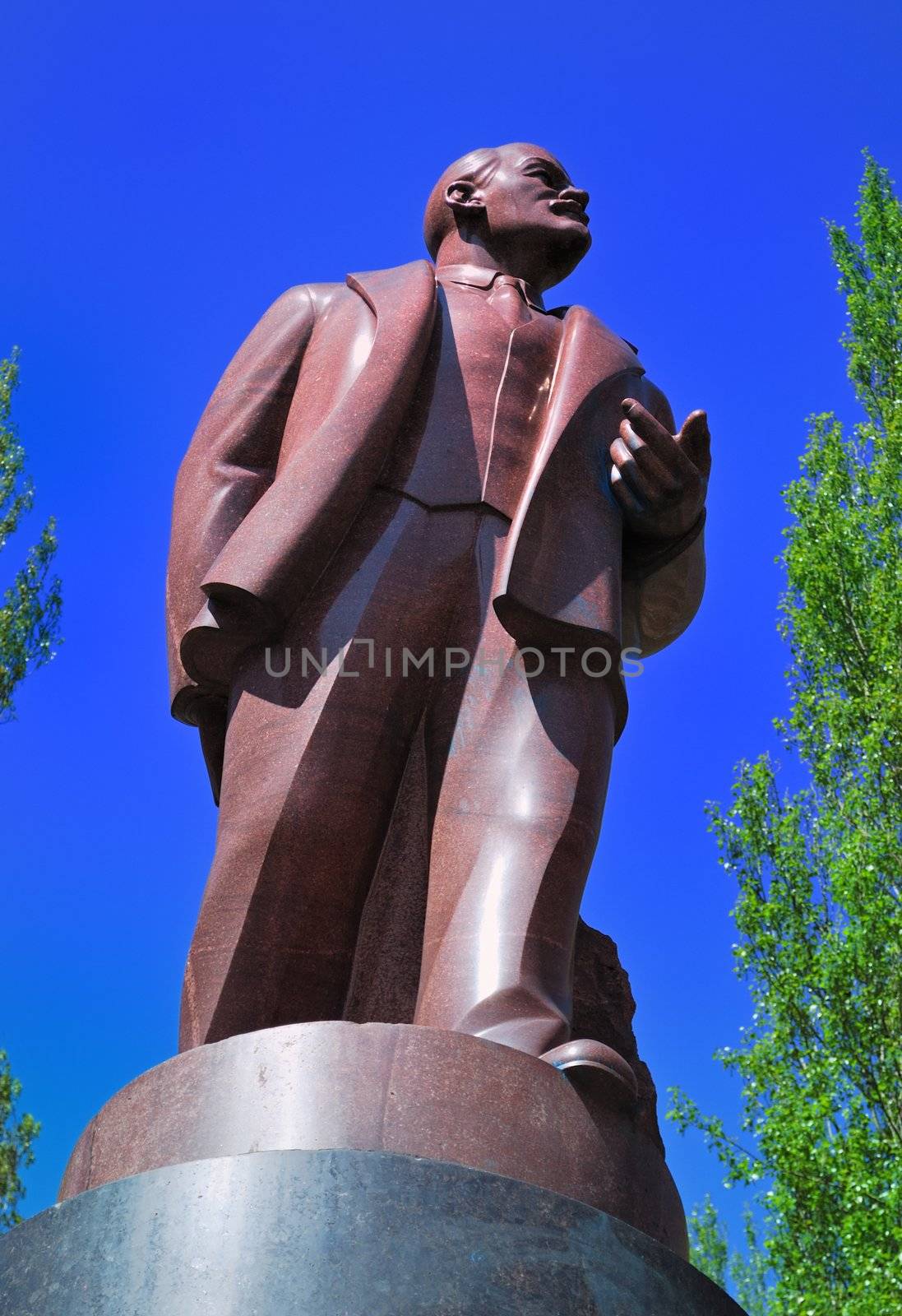 Lenin monument in Kiev, Ukraine