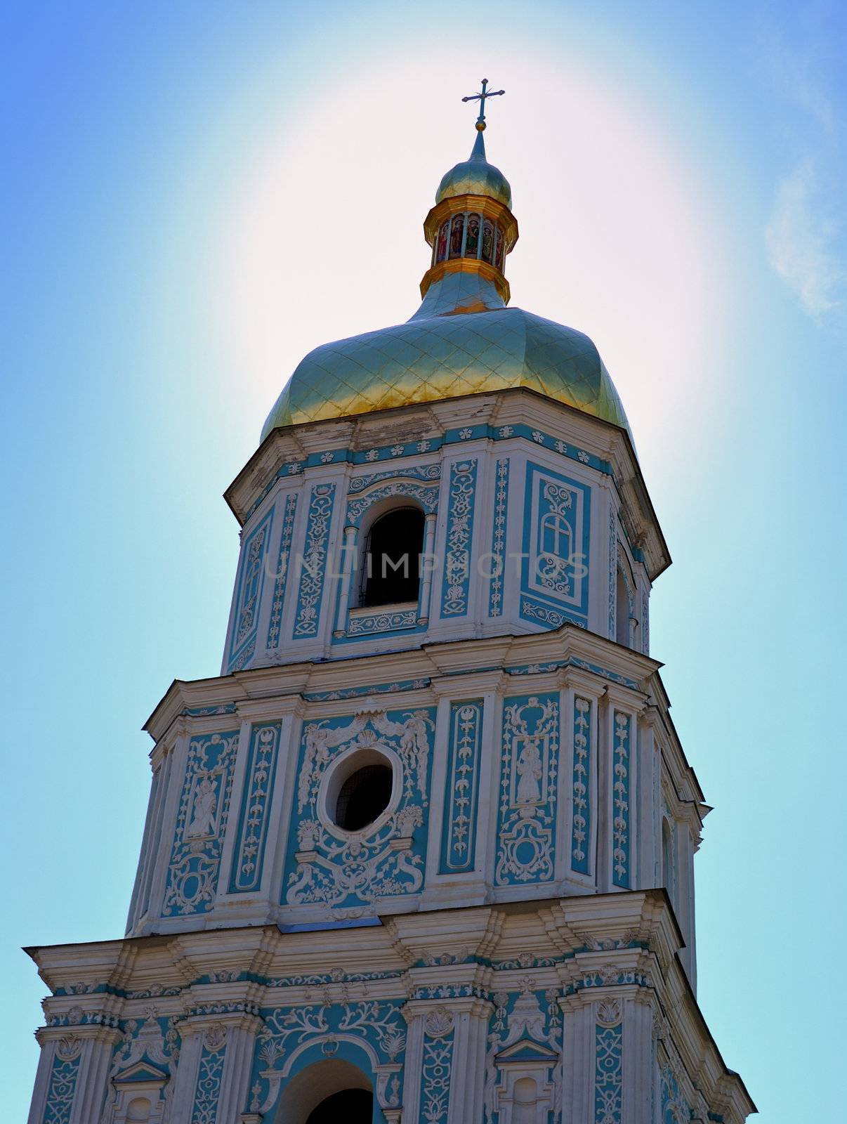 Sainted Sofia. A detail of the Sofia cathedral is in Kiev