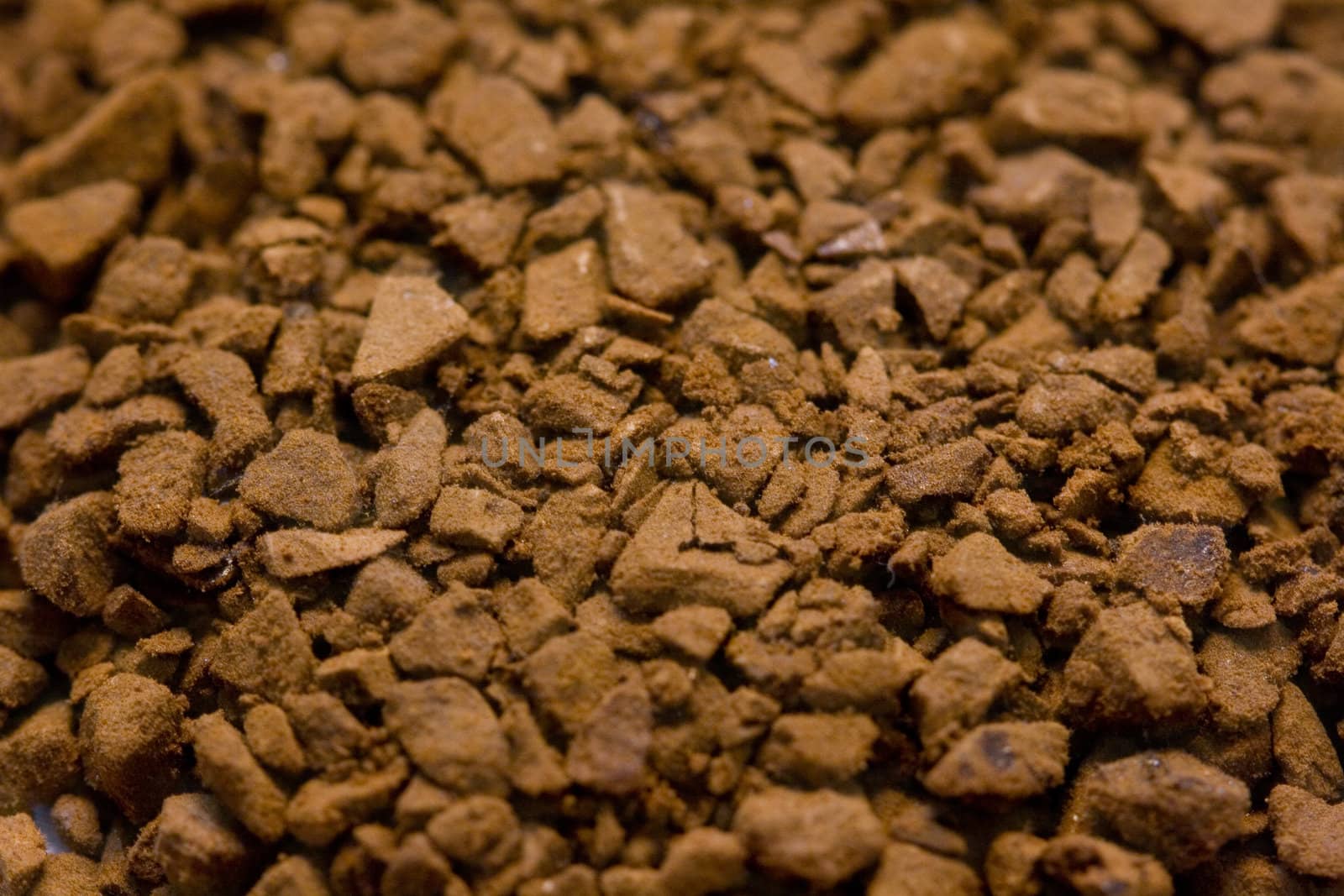 brown aromatic instant coffee macro