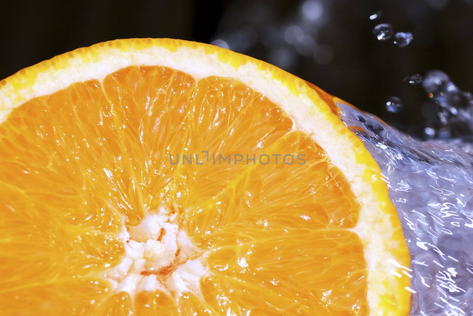 Orange with Splash of Water by charlotteLake