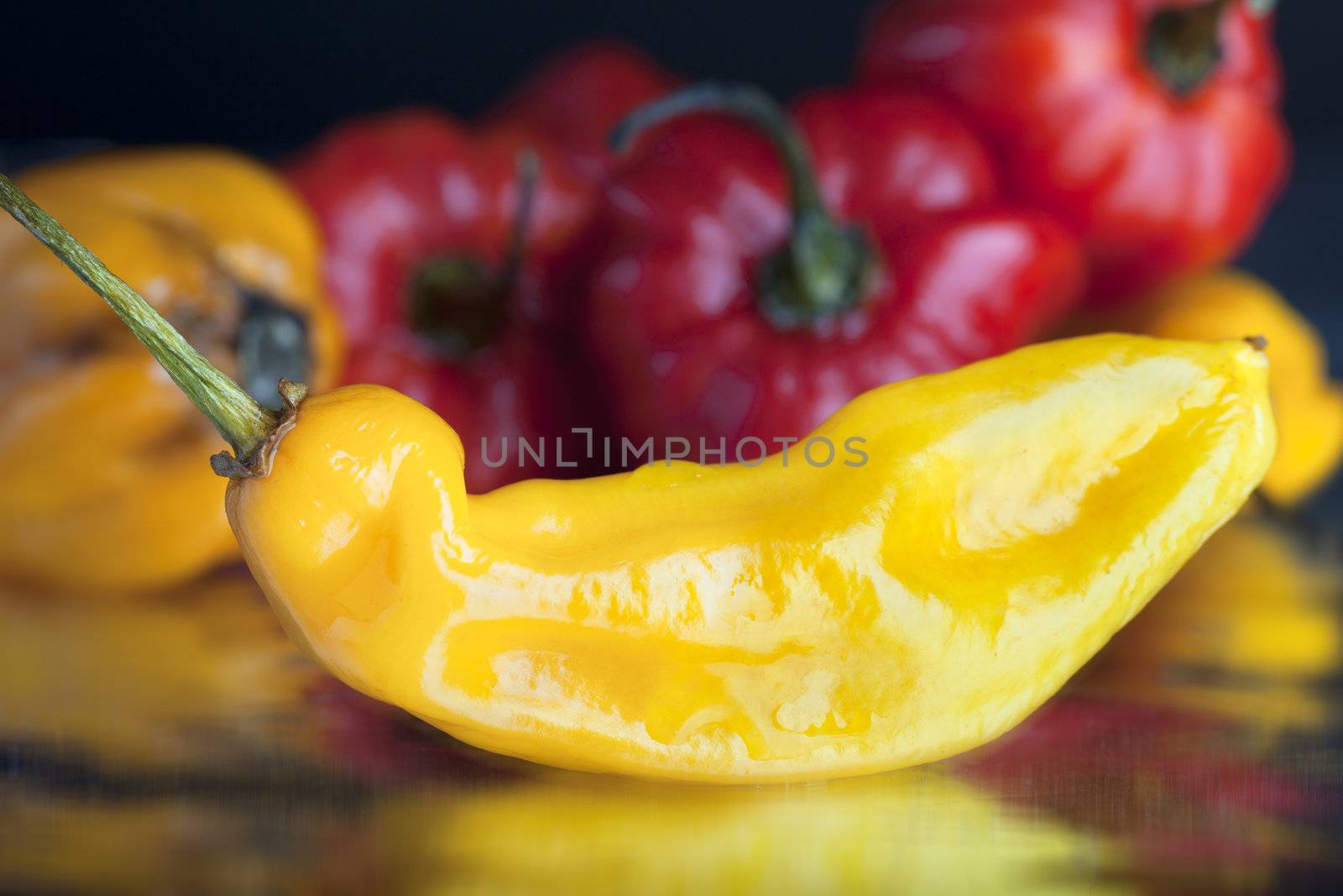 Yellow hot pepper by charlotteLake