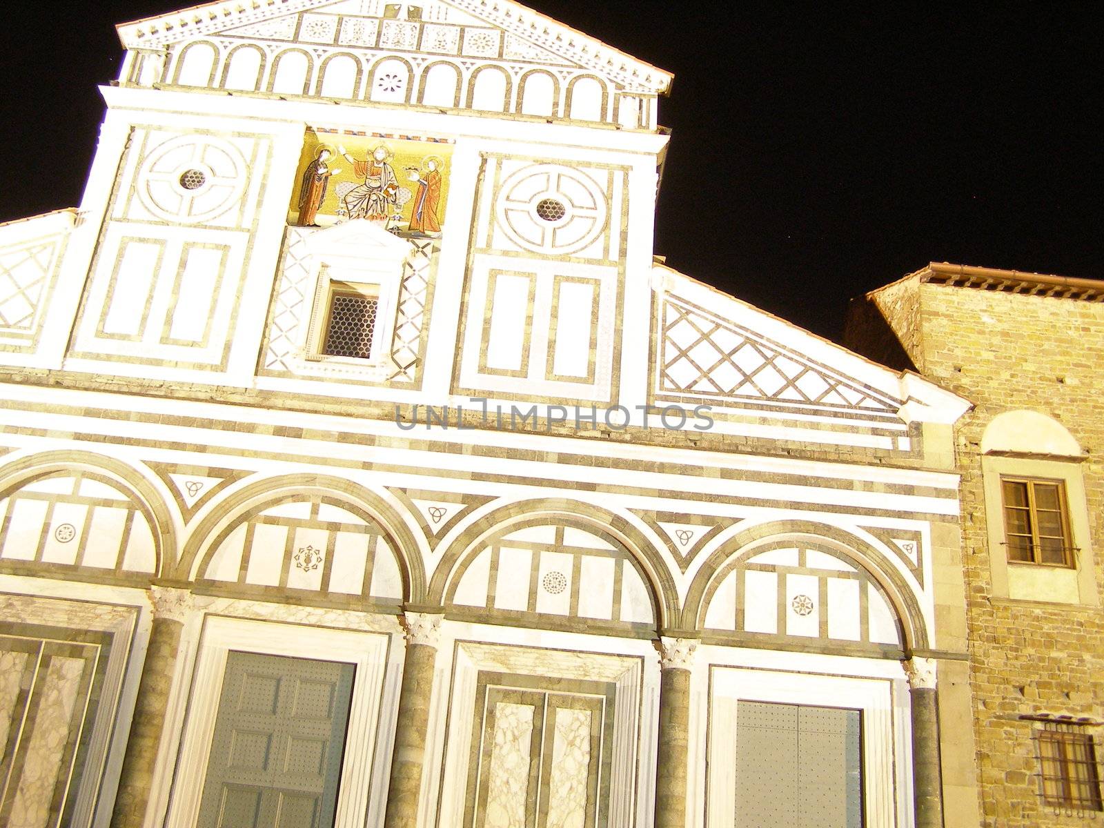 Florence by night - bird eye's view from San Miniato al Monte