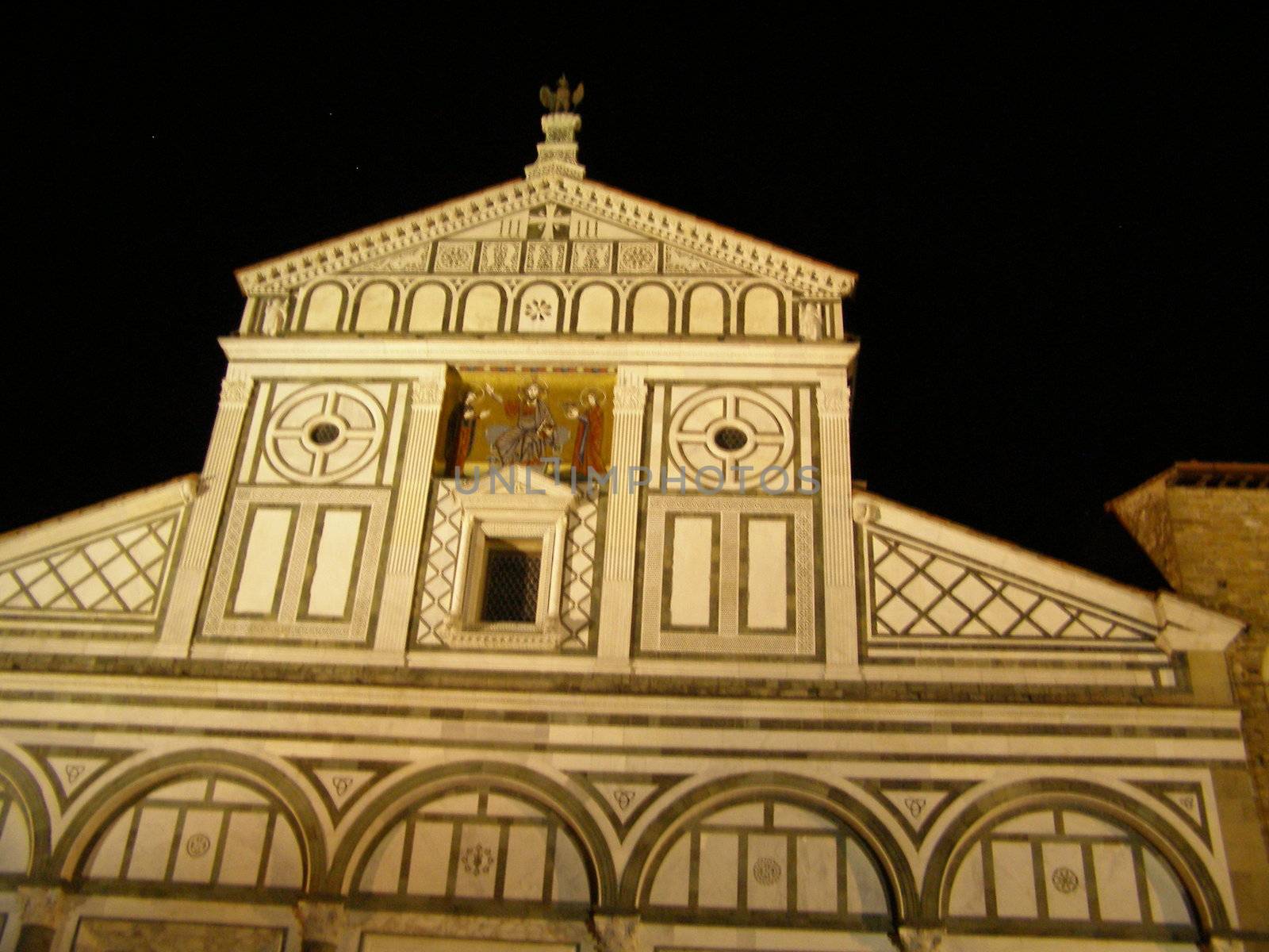 Florence by night - bird eye's view from San Miniato al Monte