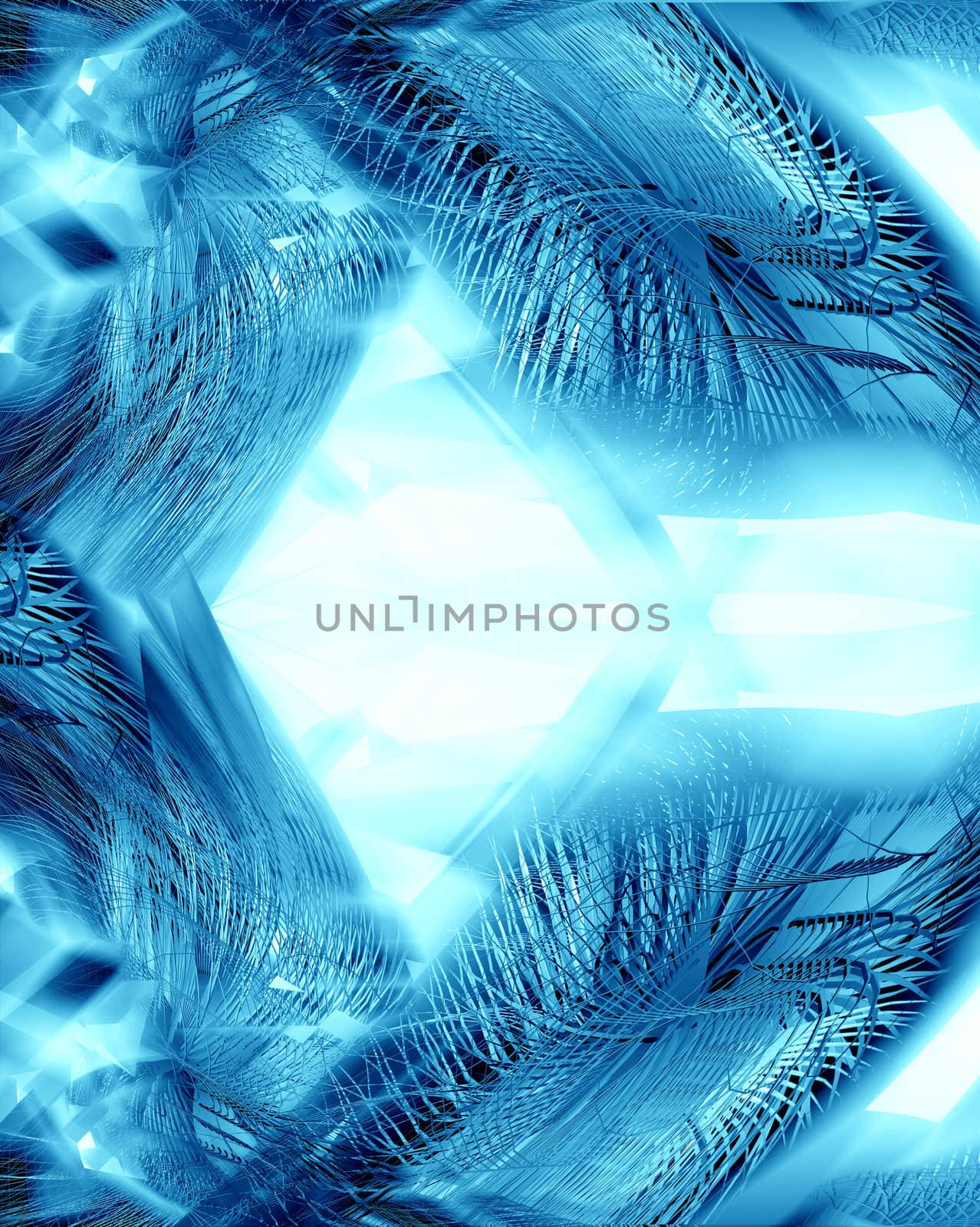 Computer designed modern blue abstract background